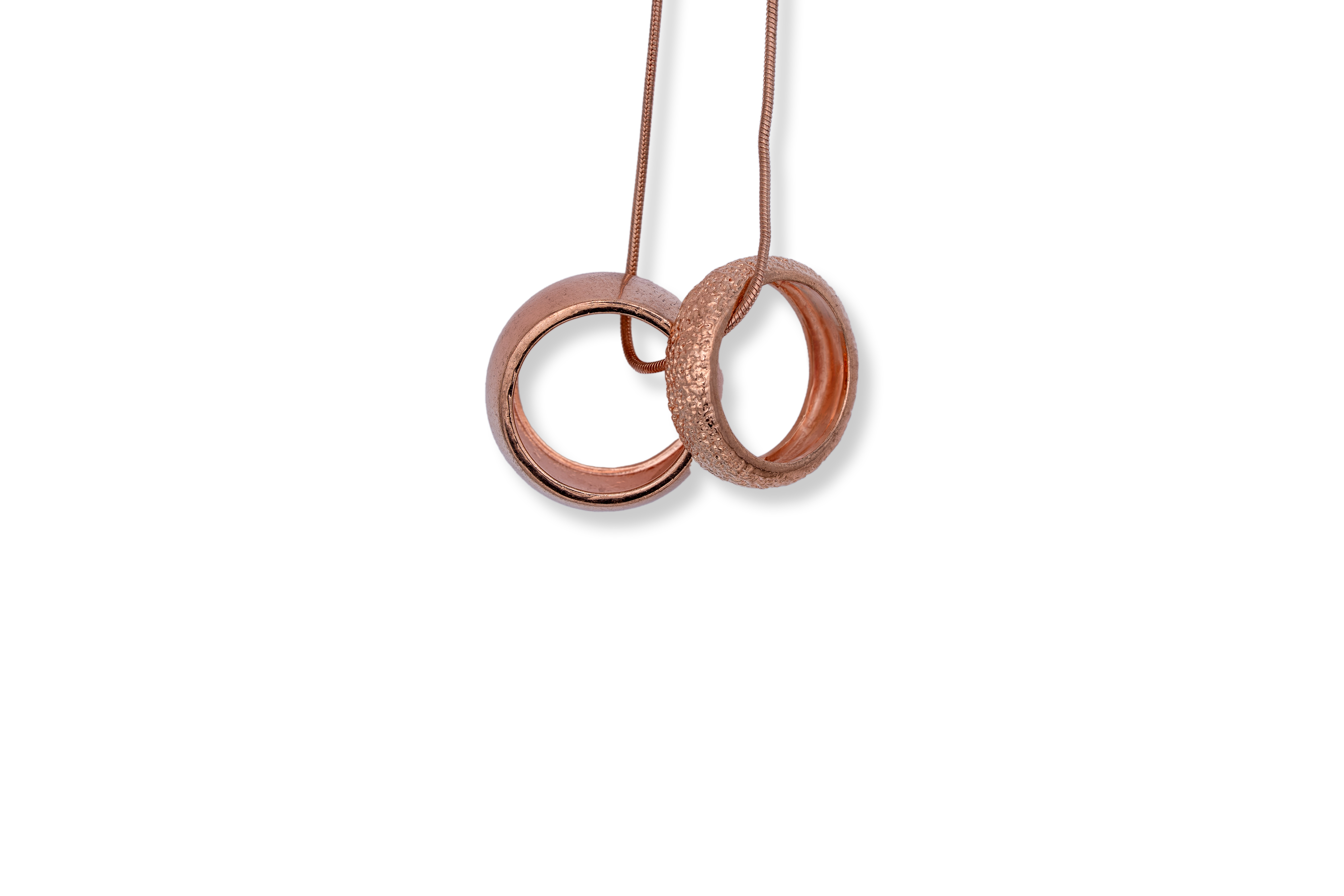 SILVER DUAL RING PENDANT