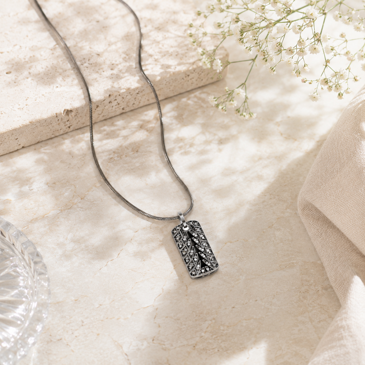Groovy silver pendant – handcrafted silver PENDANTS