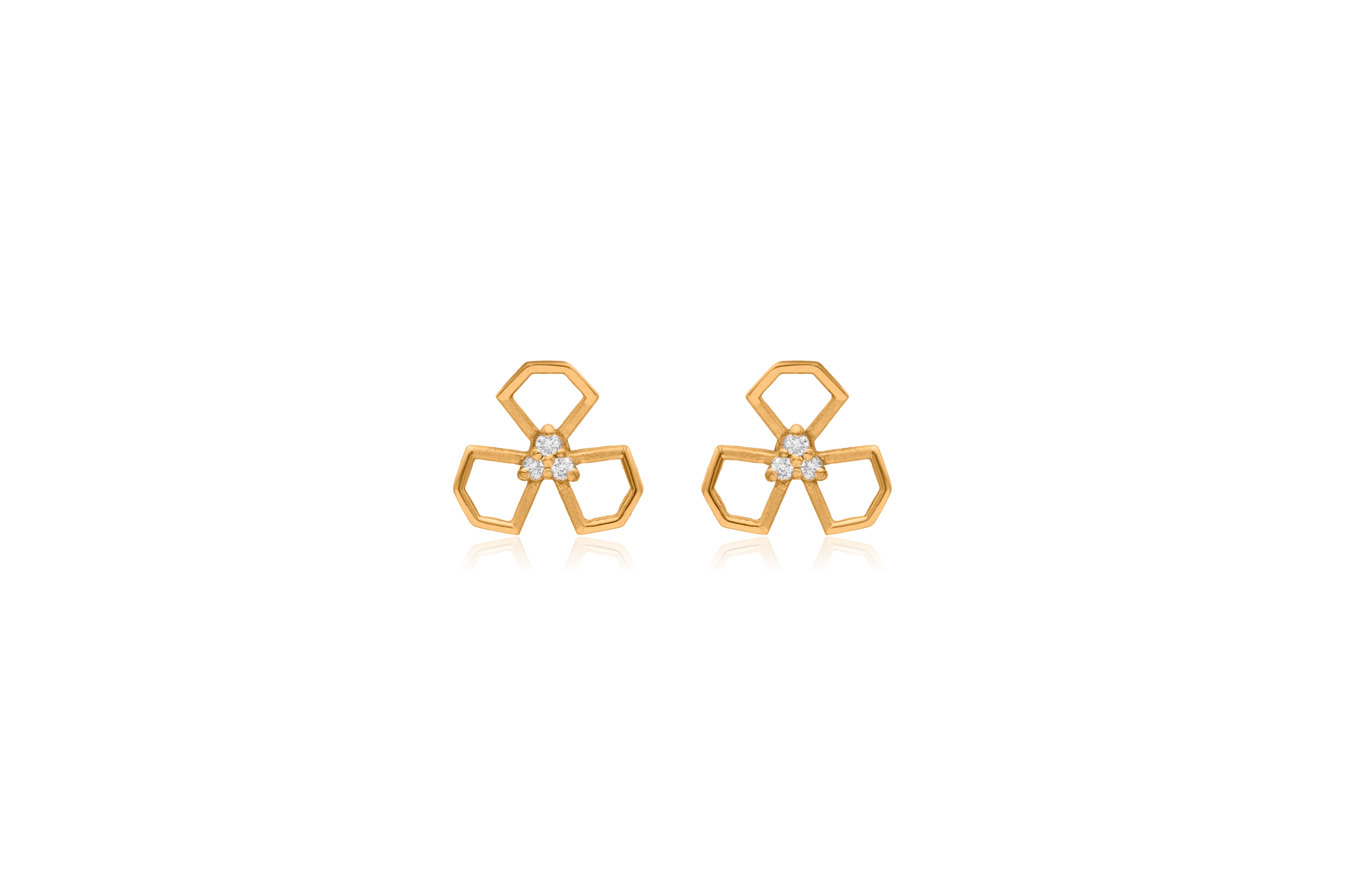 Honeycomb Trio Silver Pendant Set