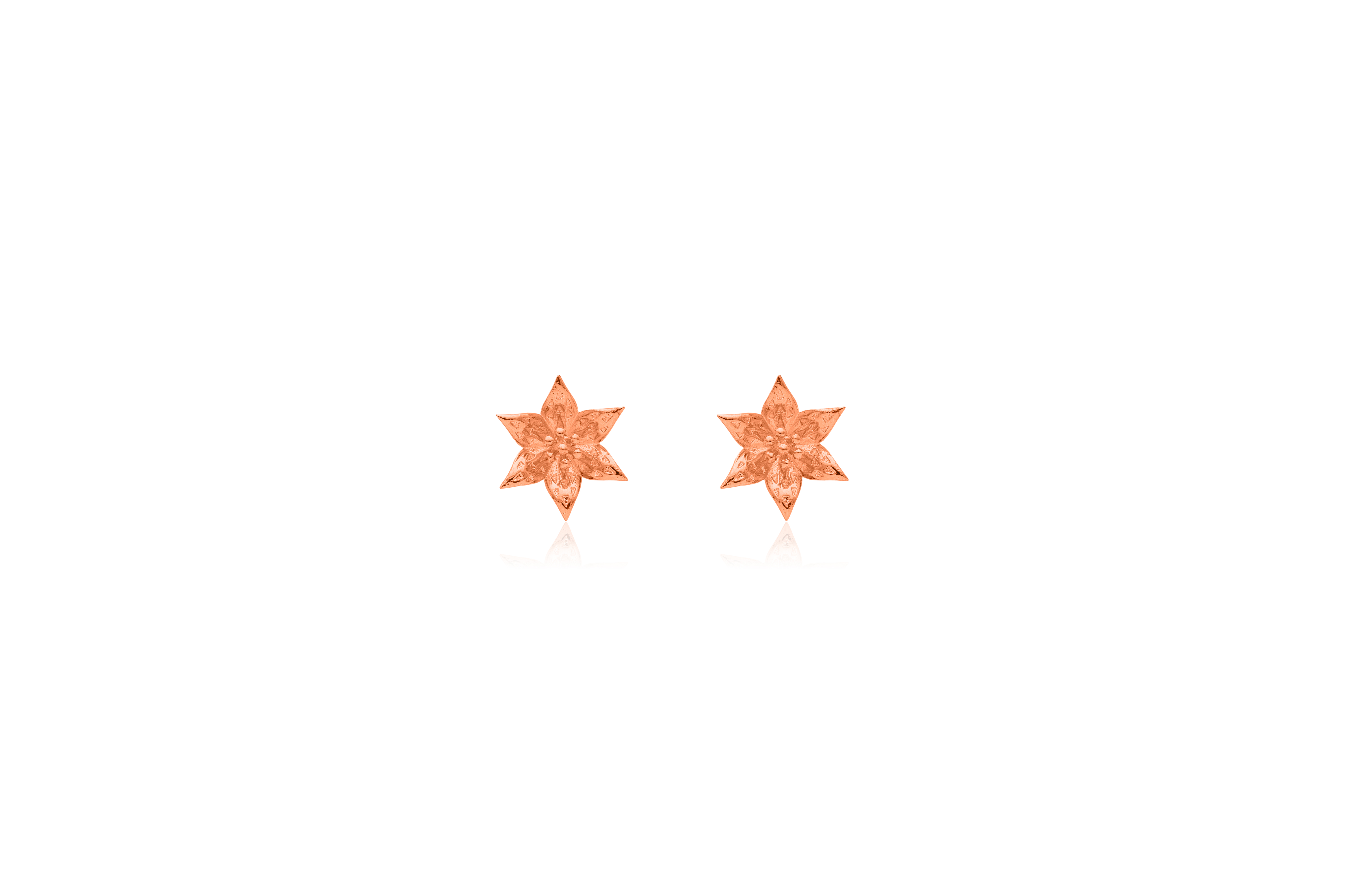 Marigold Star Silver Stud Earrings