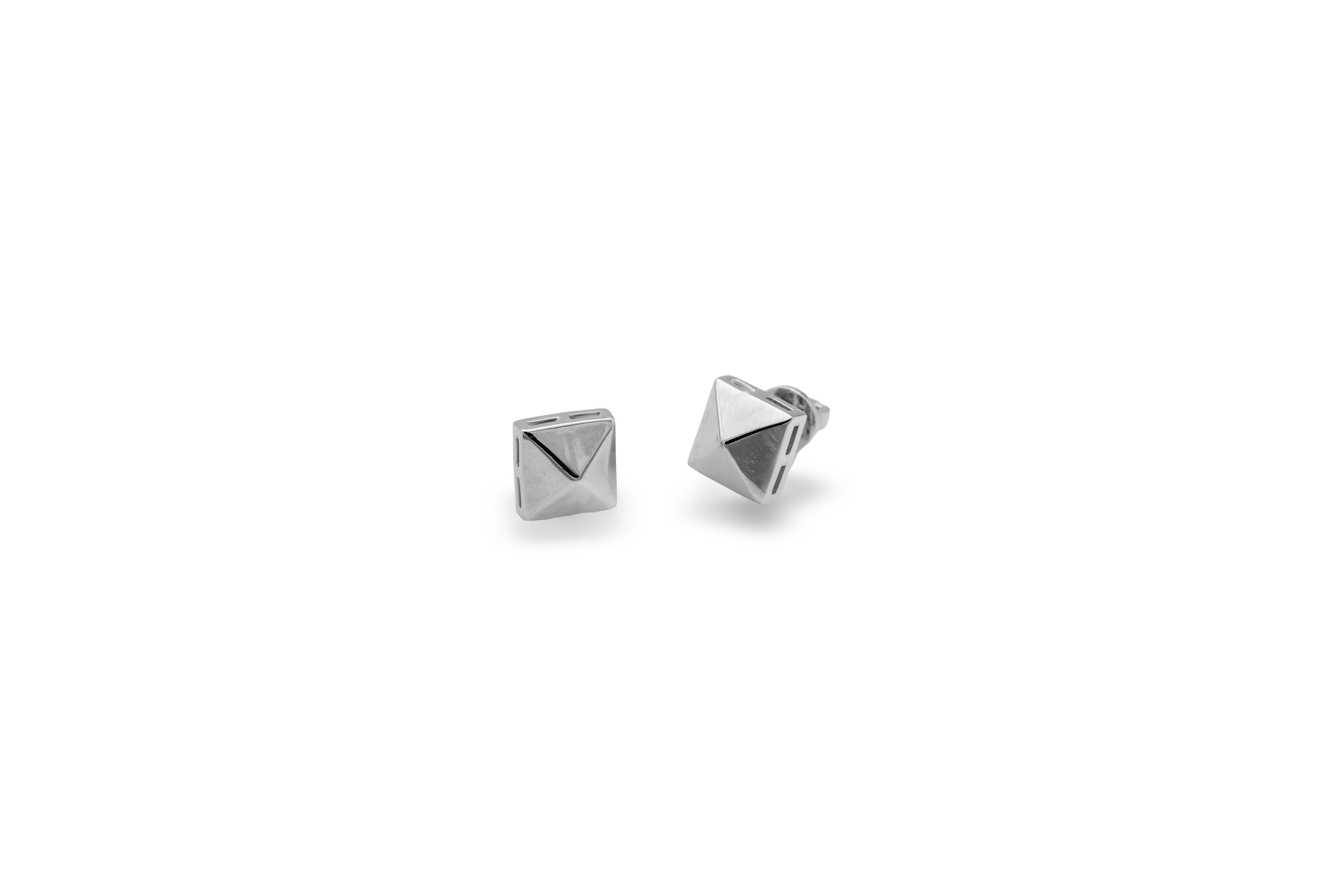SILVER SUMMIT STUD EARRINGS