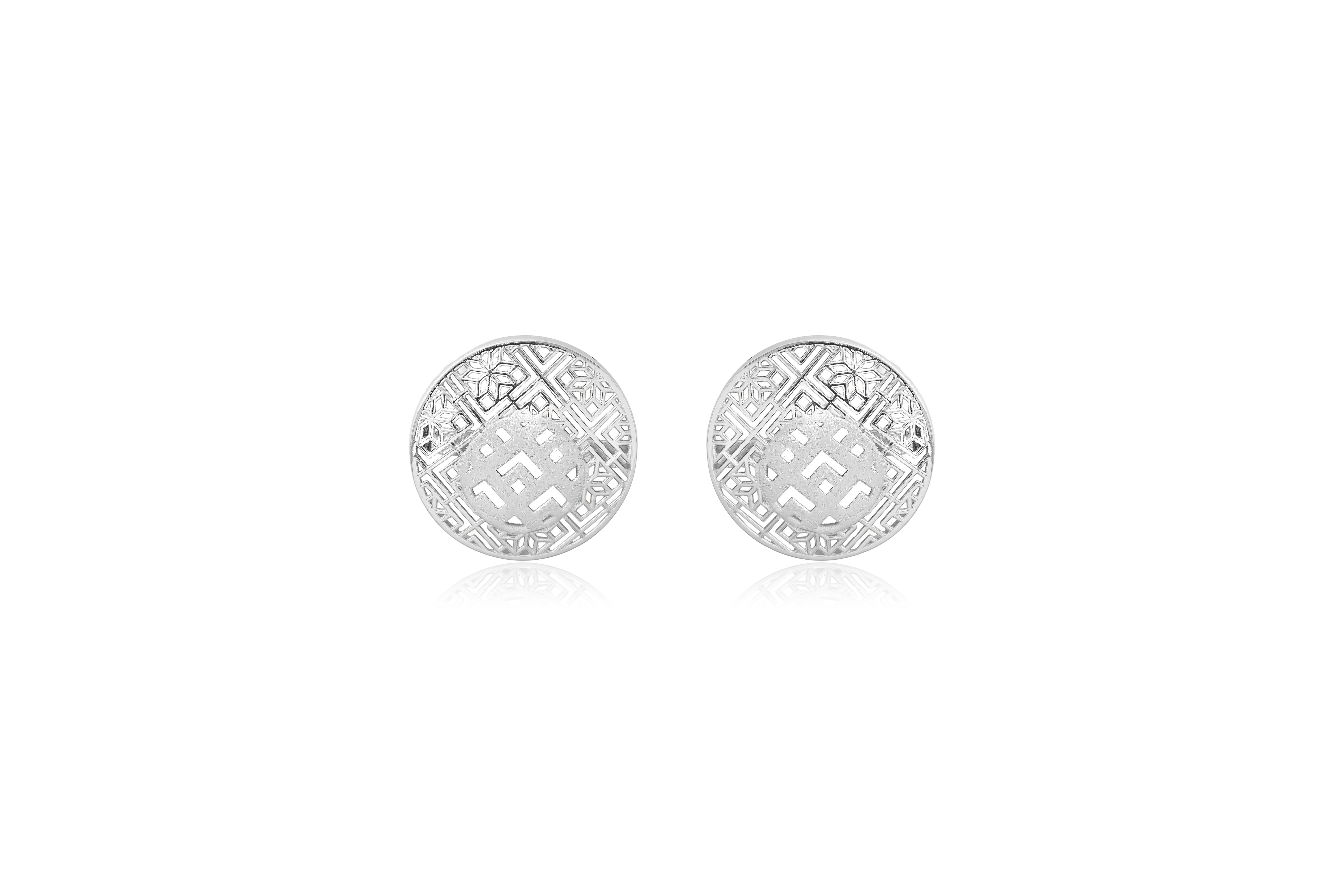 LUNA LATTICEWORK SILVER PENDANT SET