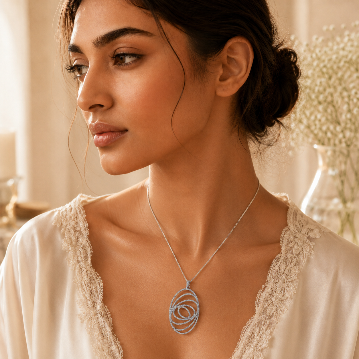 SILVER VORTEX PENDANT