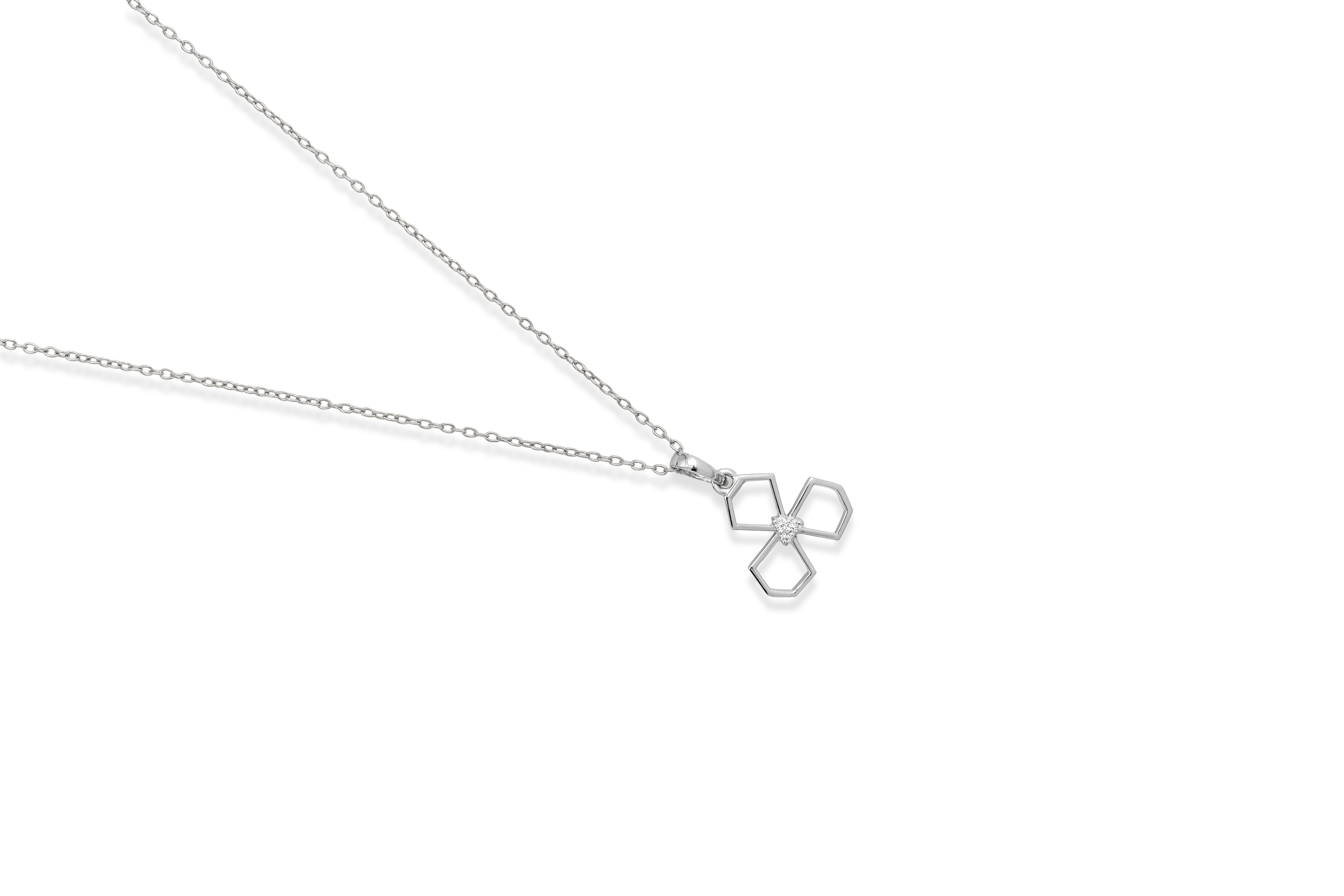 Honeycomb Trio Silver Pendant Set