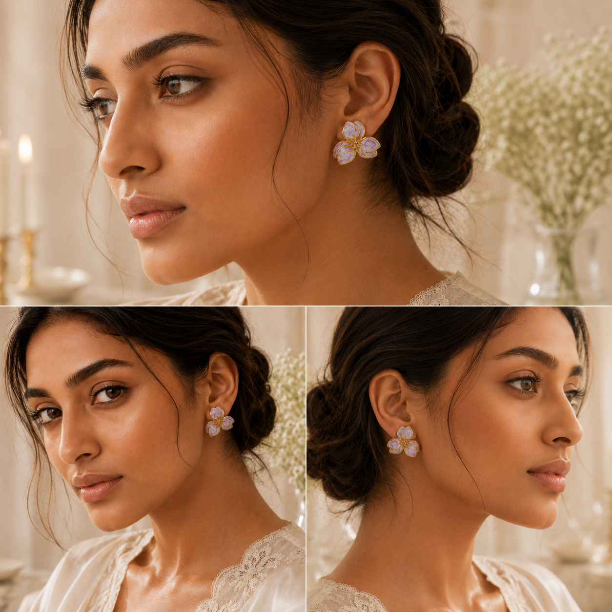ENCHANTED MEENAKARI SILVER EARRINGS