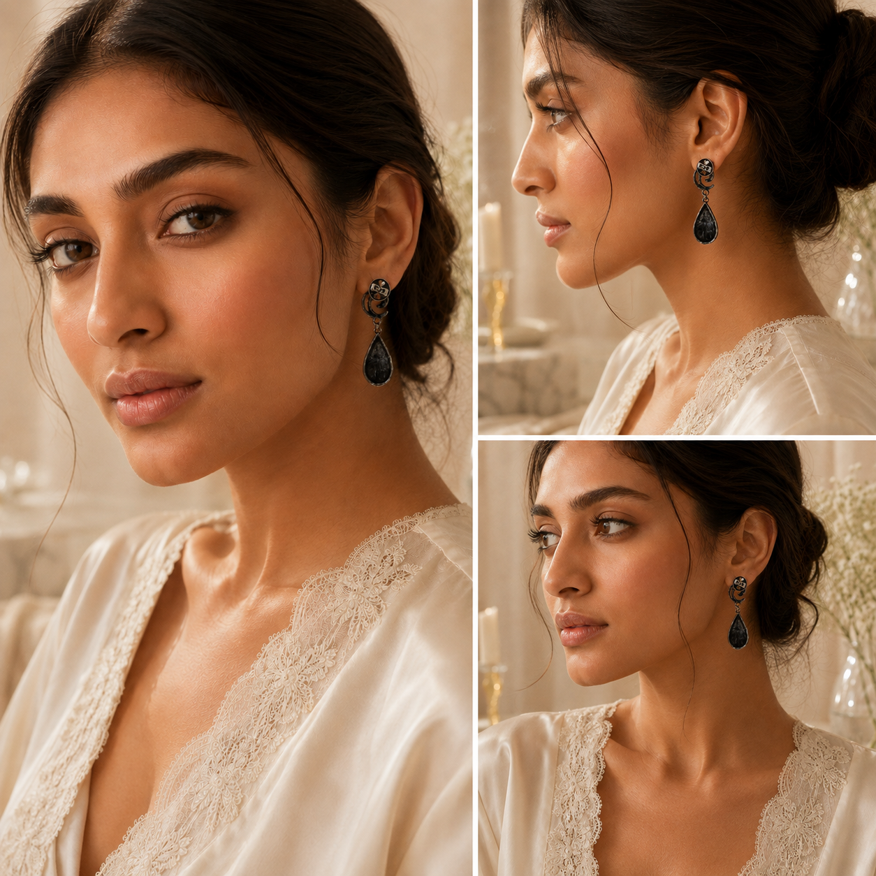 TWISTED VINE SILVER EARRINGS