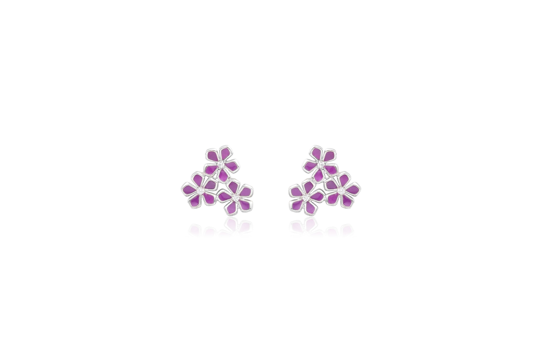 SPRING BLOOM SILVER EARRINGS