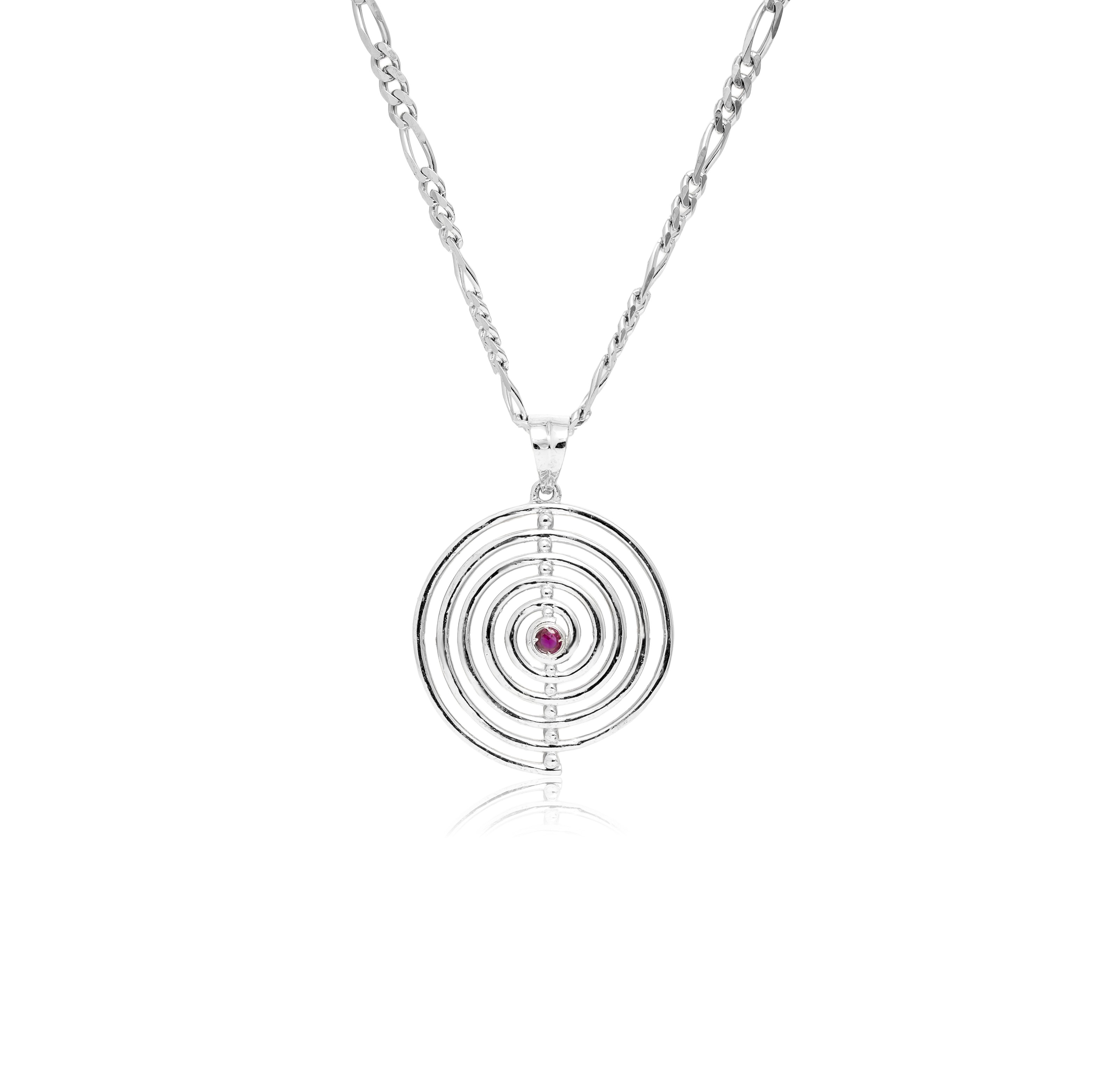 ADORABLE VORTEX SILVER PENDANT