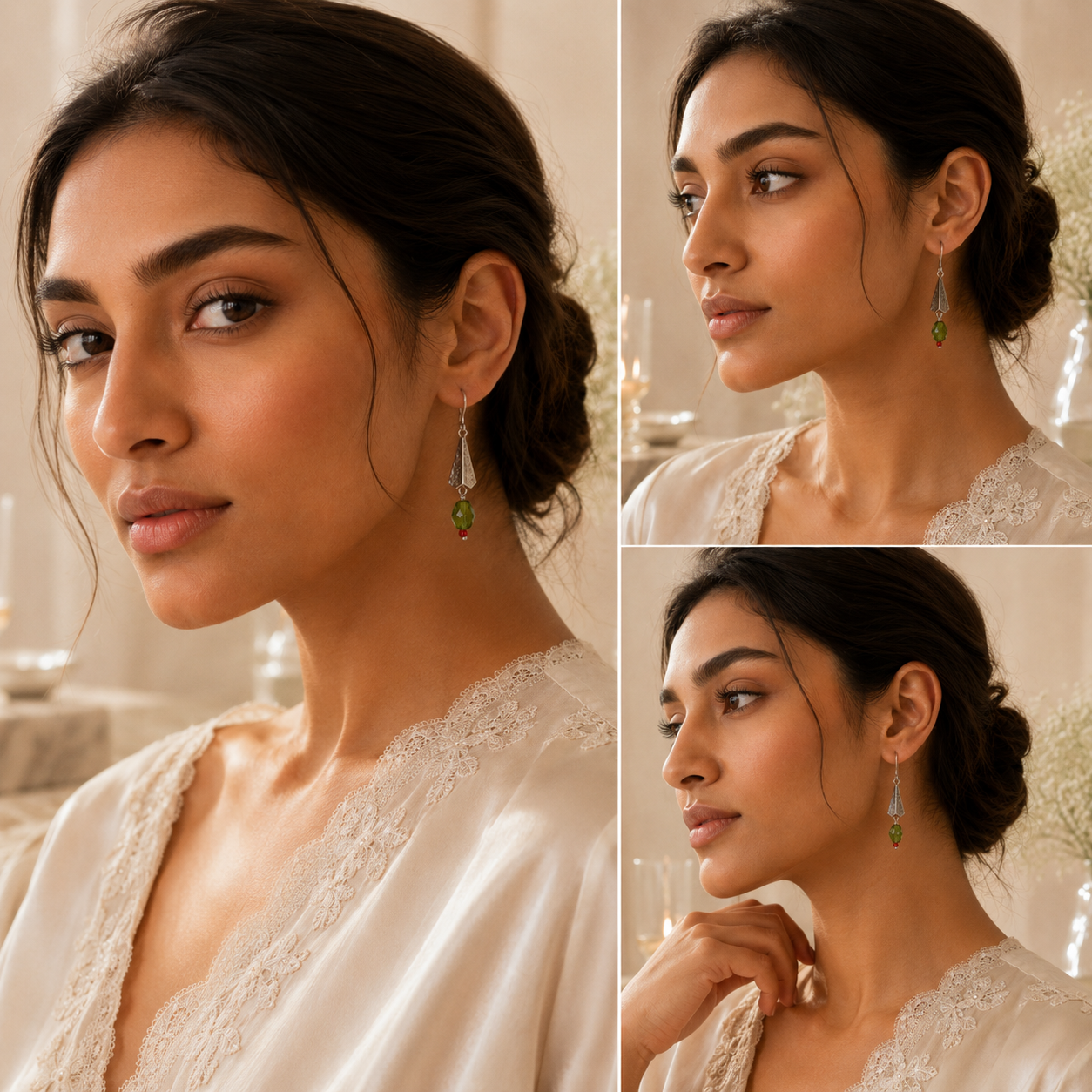 ELITE SILVER DROP EARRINGS