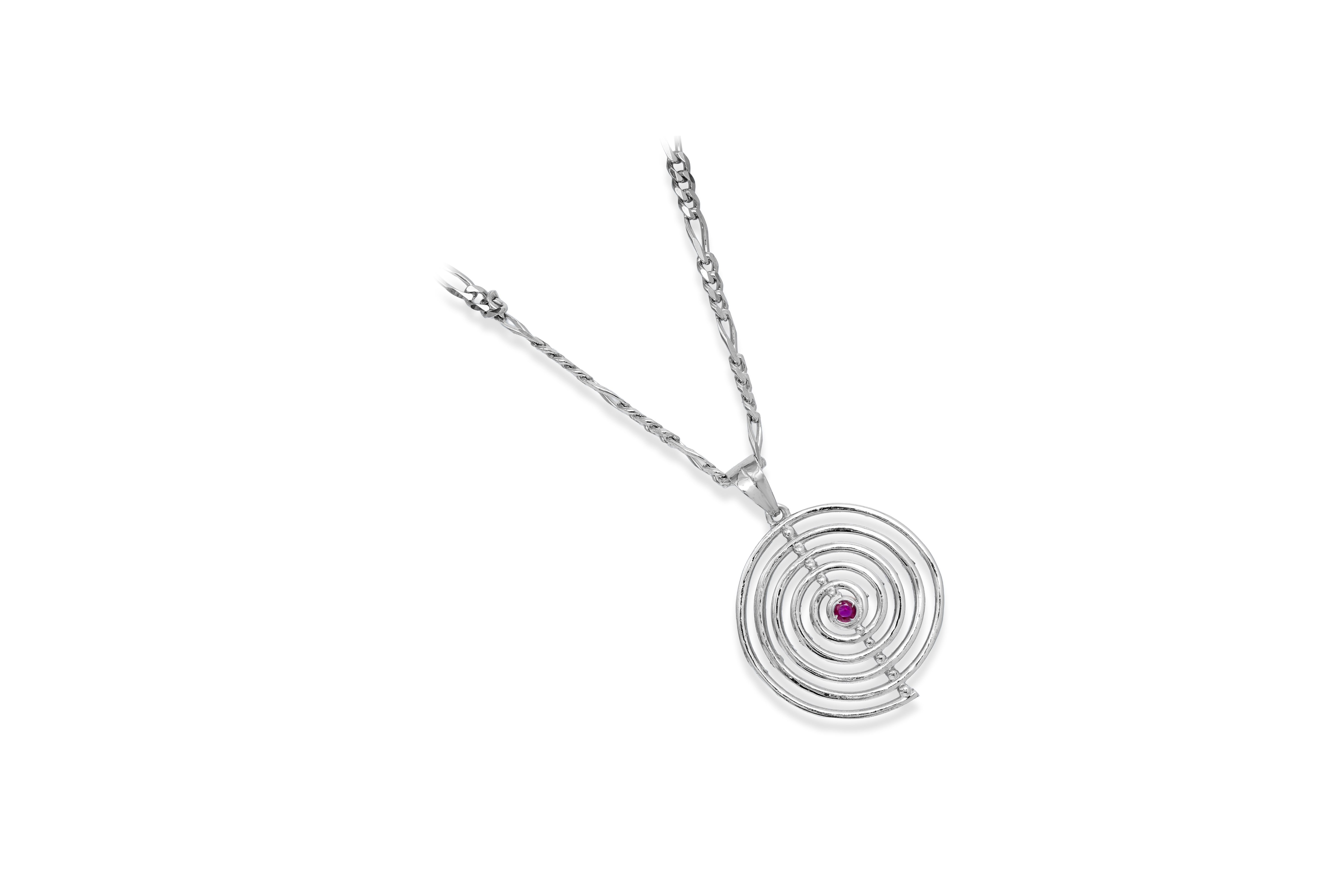 ADORABLE VORTEX SILVER PENDANT