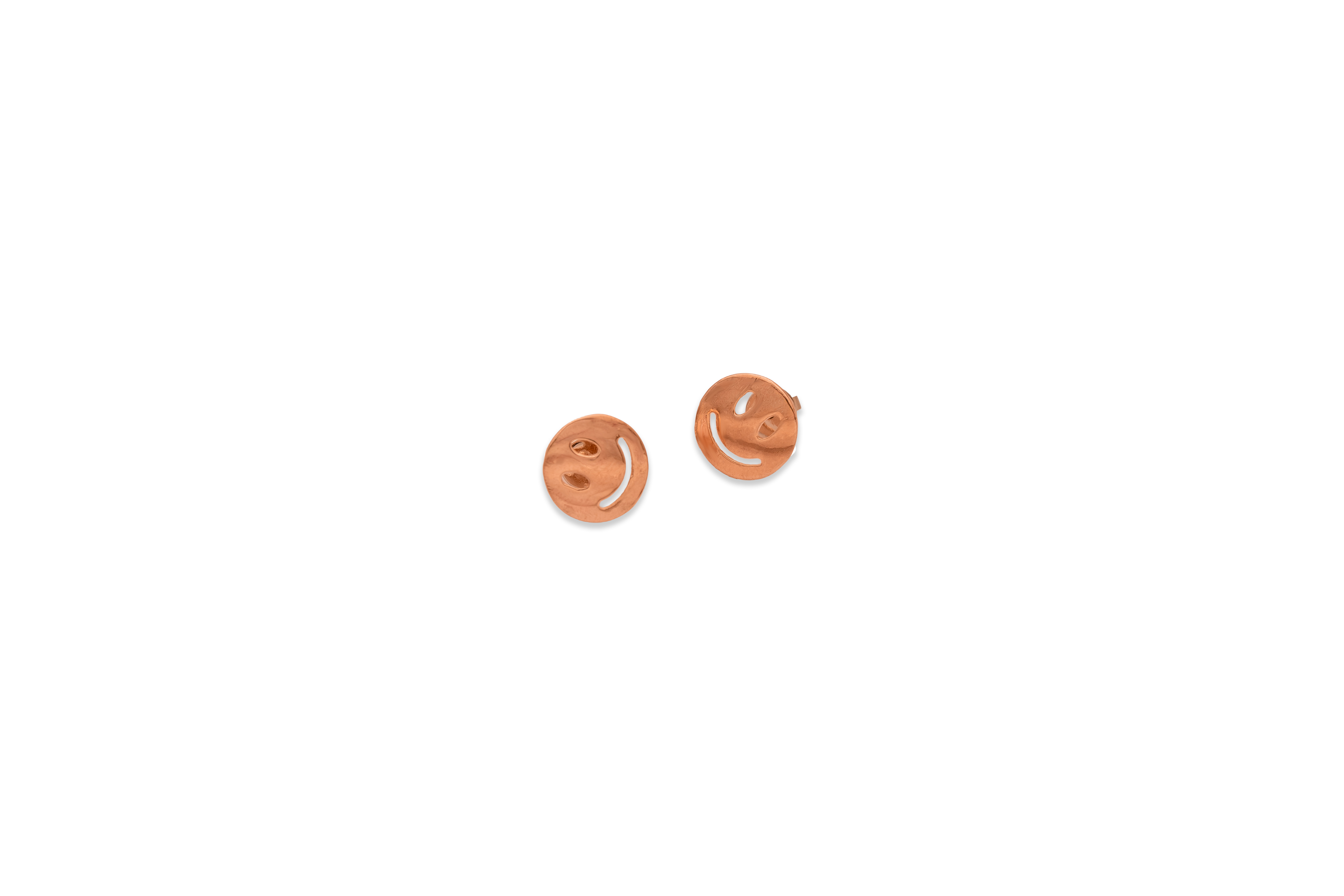 Smiley Charm Stud Earrings