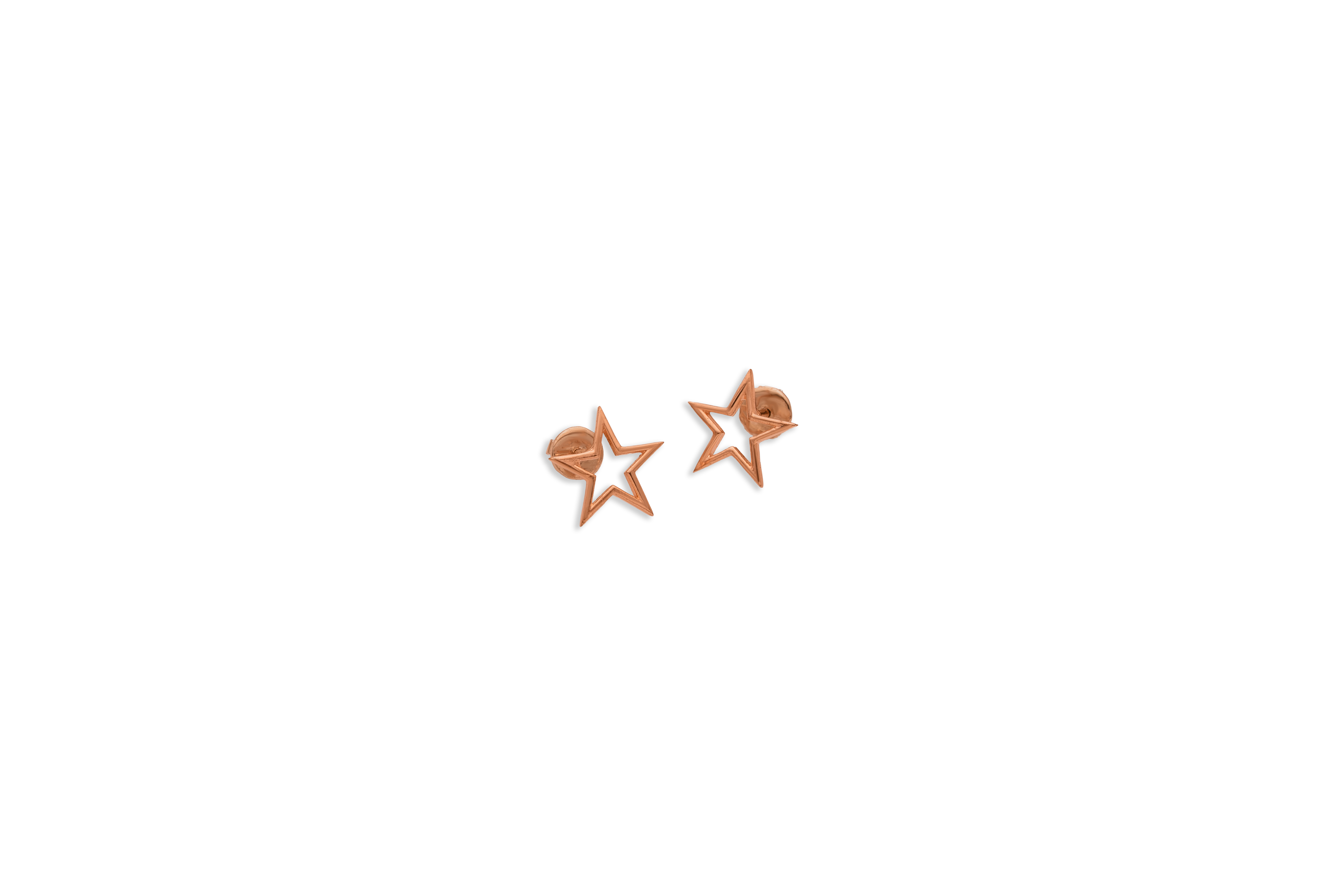 Twinkle Frame Silver Stud Earrings