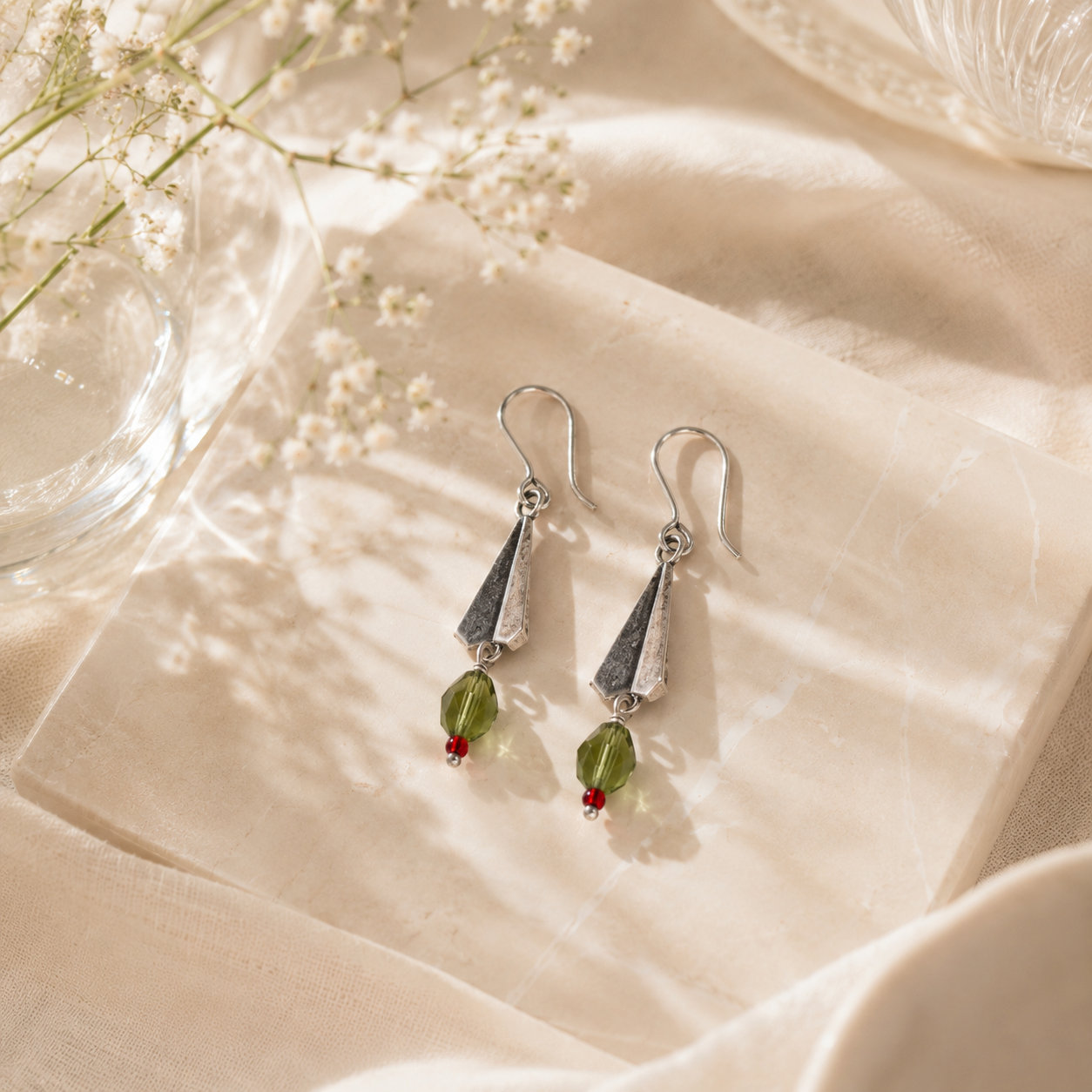 Elite silver drop earrings – handcrafted silver EARRINGS