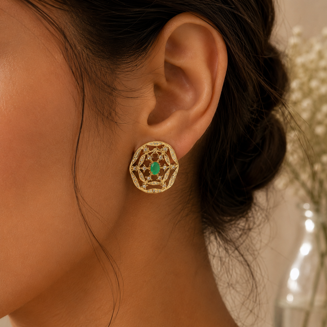 PARTY SPARKLE SILVER EARRINGS