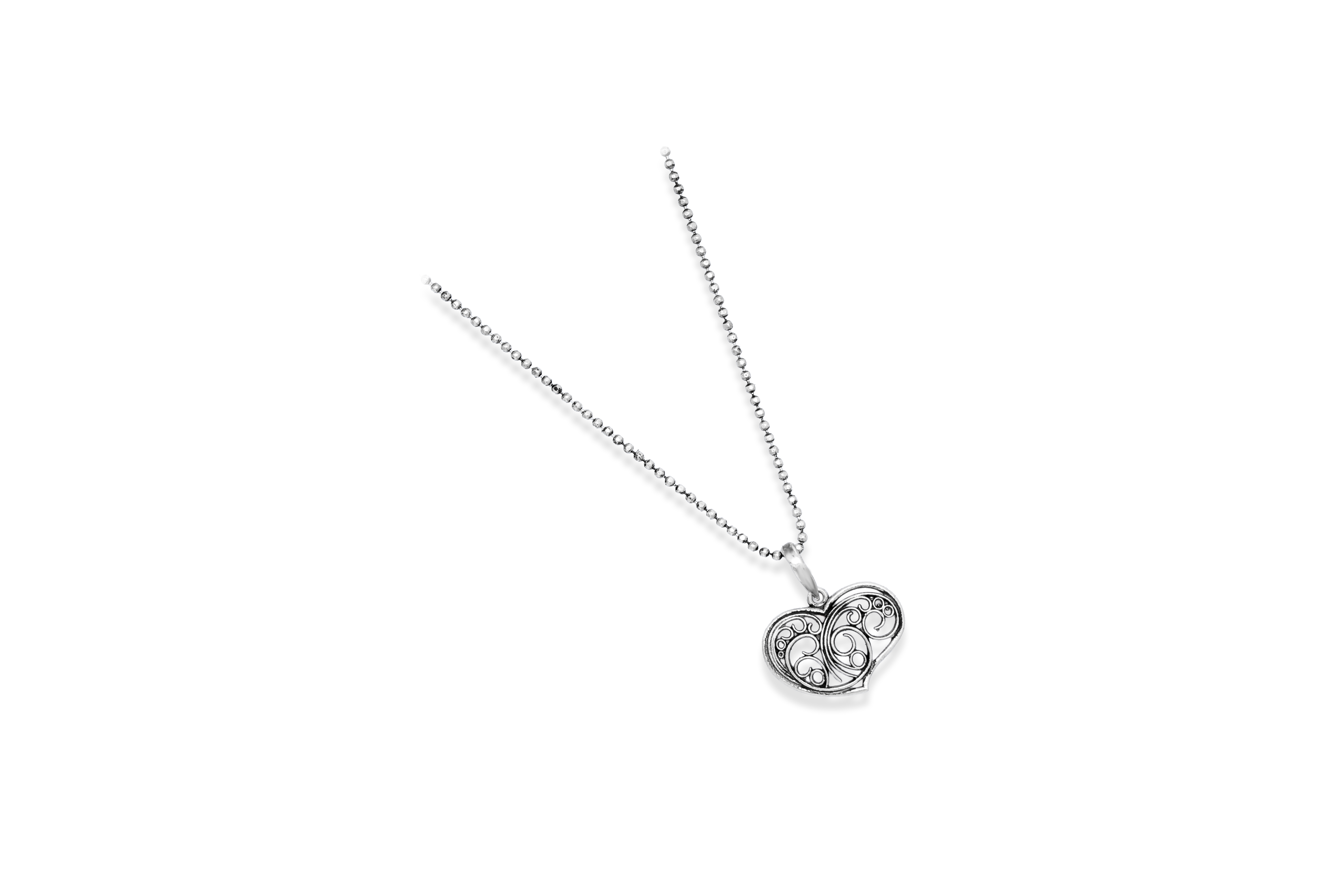 CUTE SILVER HEART PENDANT