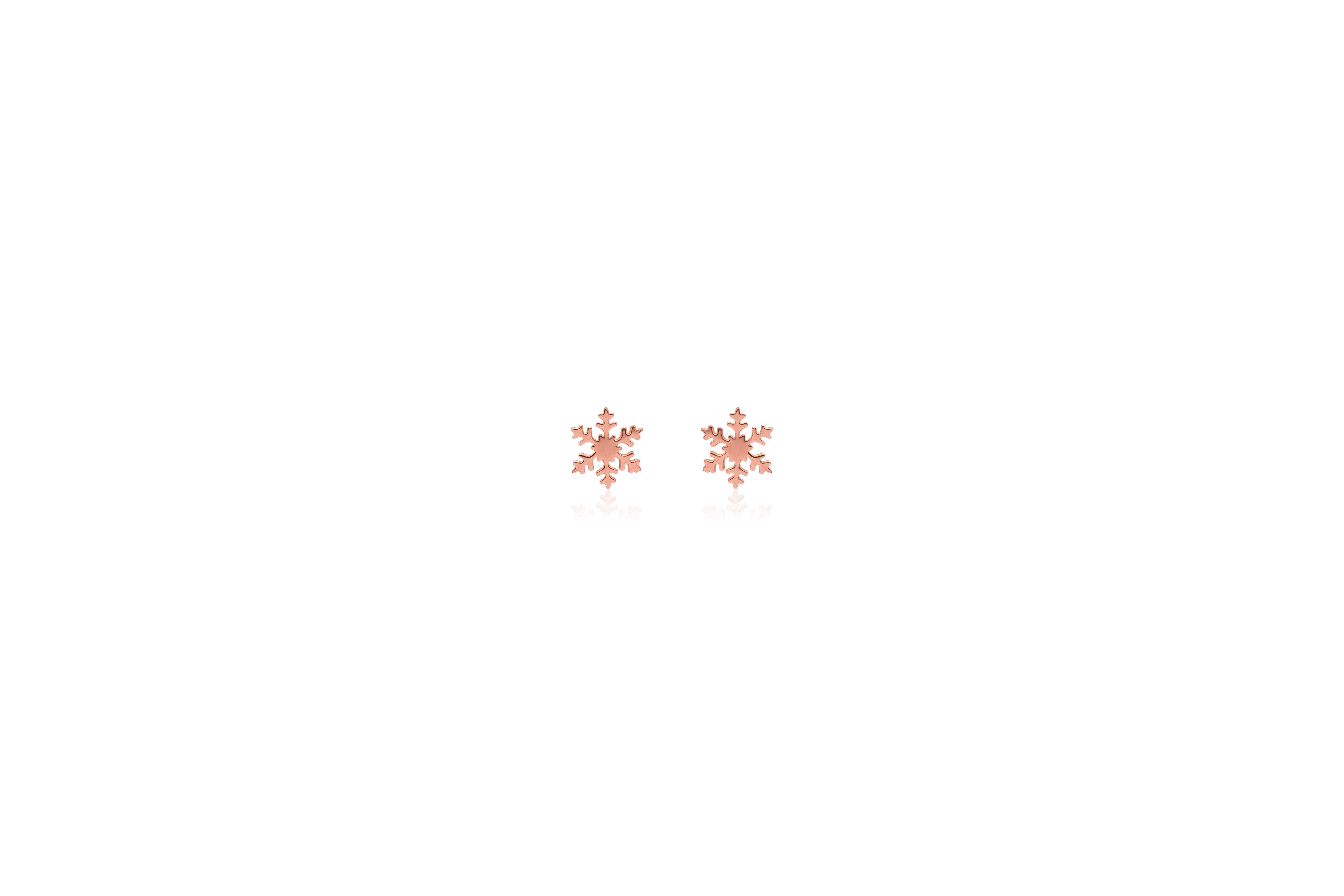 Glowing Snowflake Stud Earrings