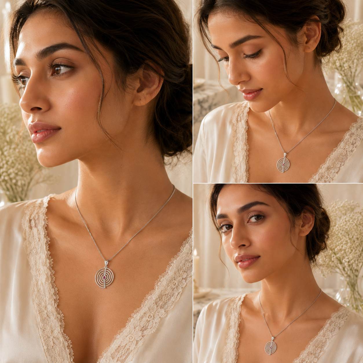 ADORABLE VORTEX SILVER PENDANT