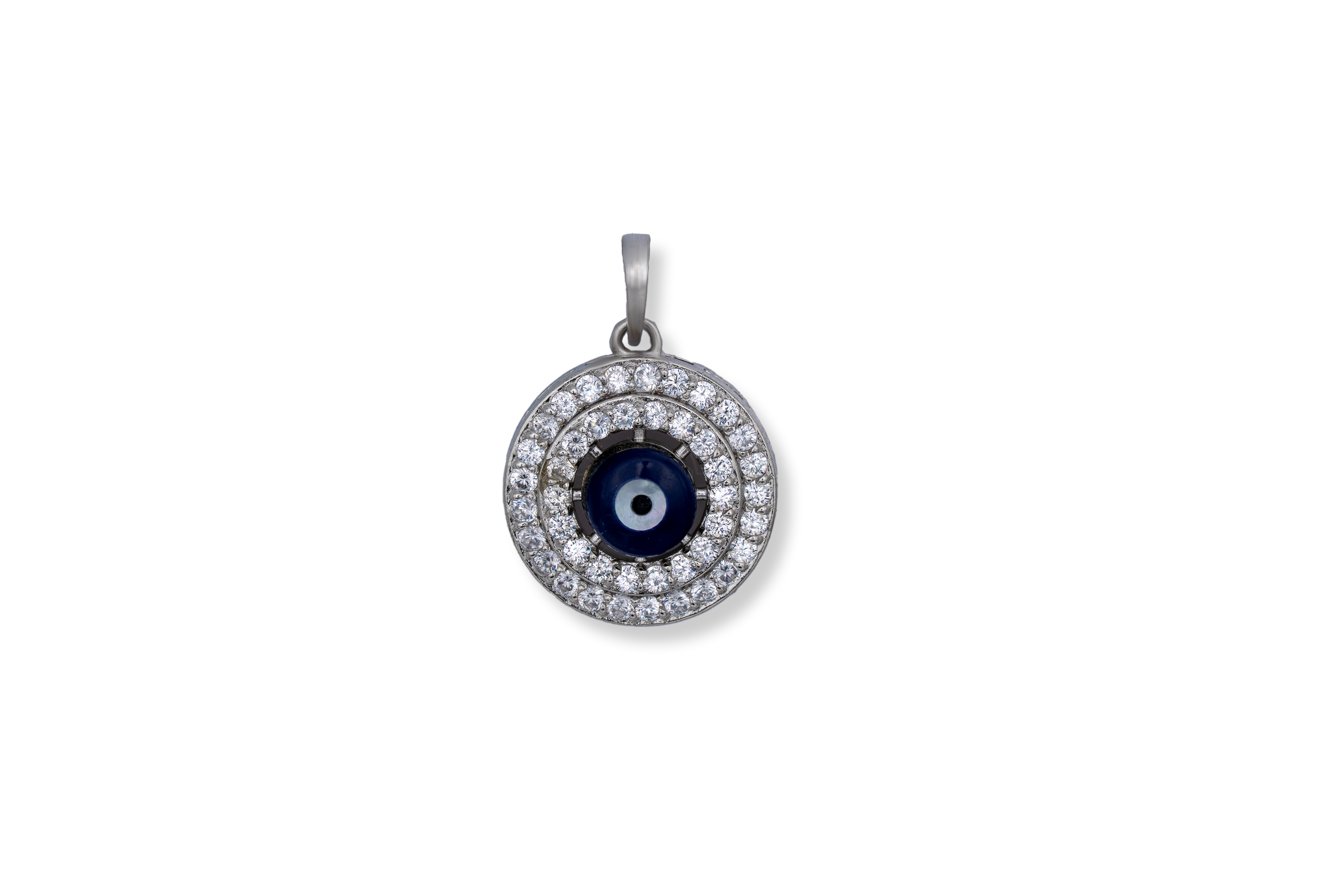 92.5 Silver Evil Eye Charm Pendant
