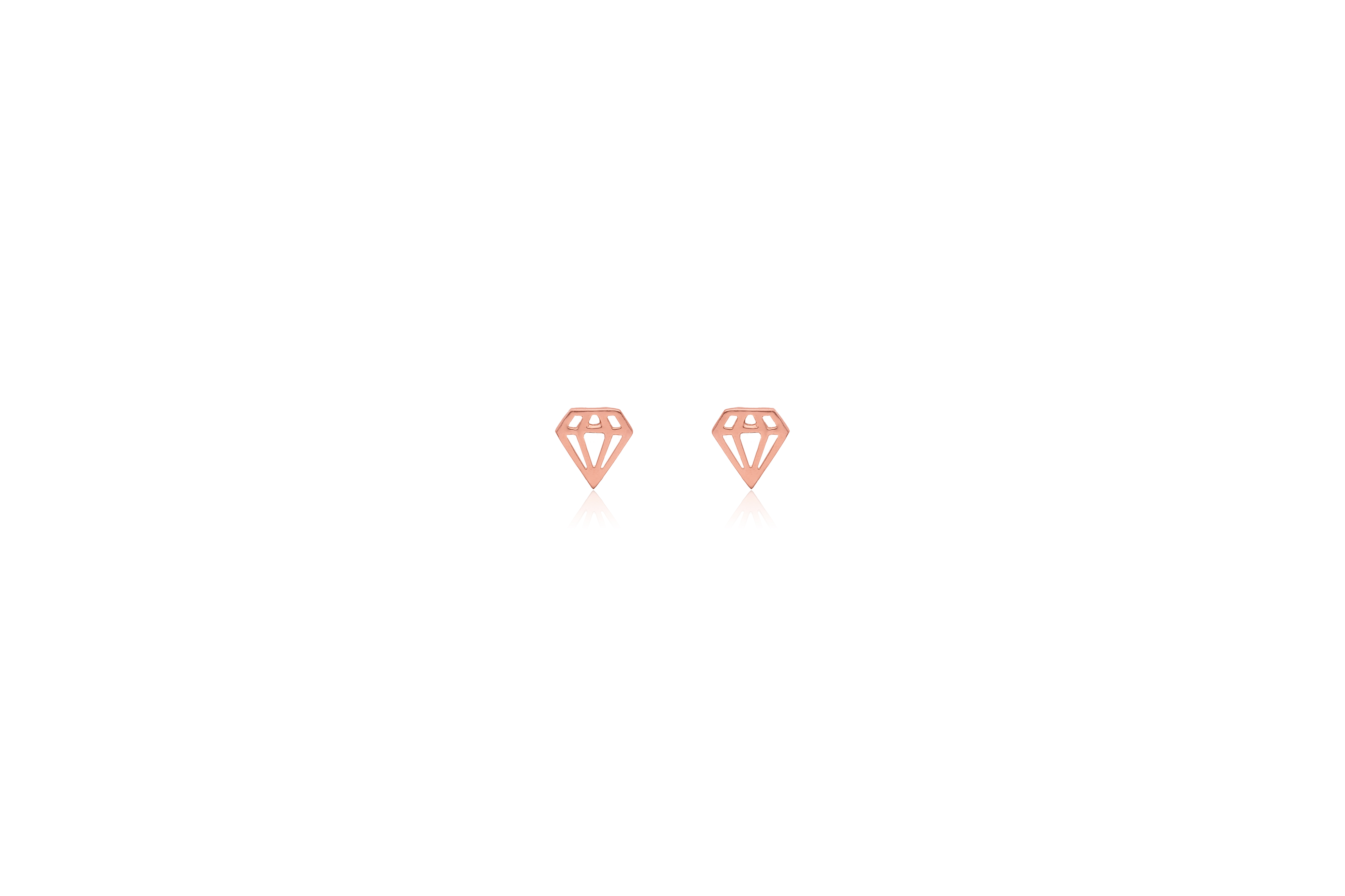 Gemline Silver Stud Earrings