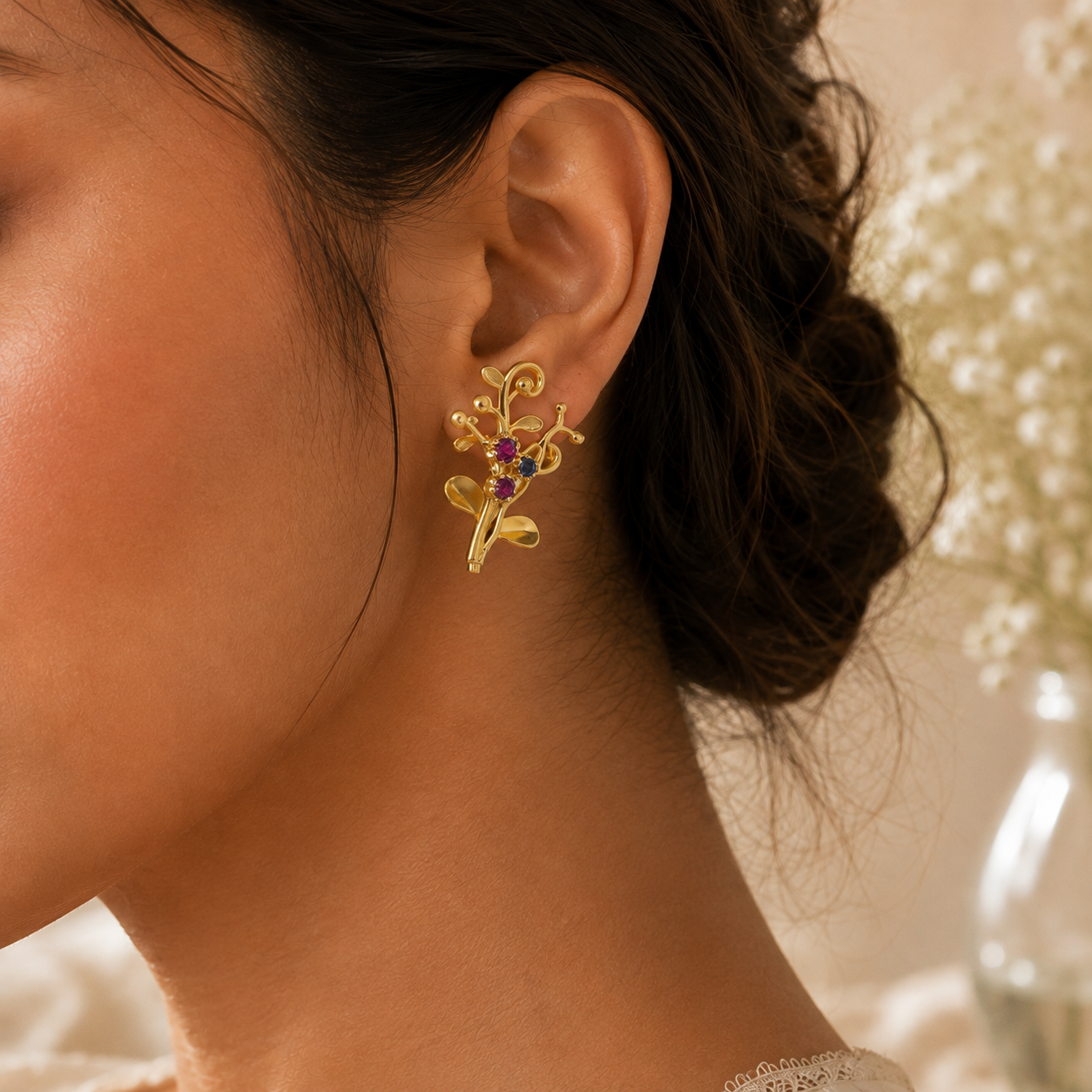 ENCHANTED VINE SILVER EARRINGS