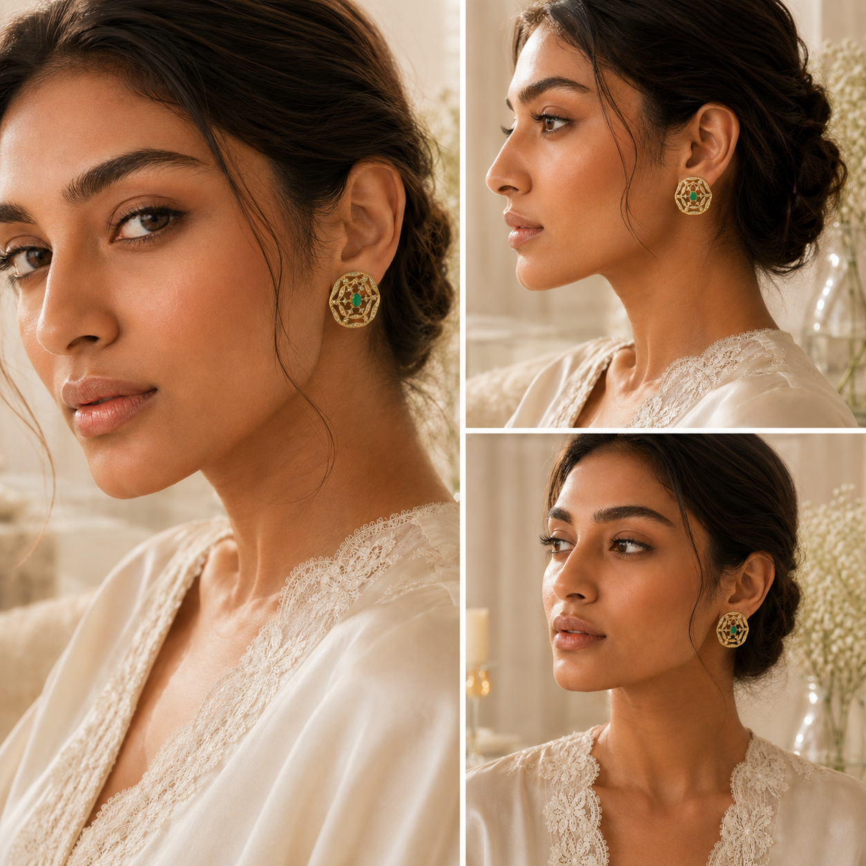 PARTY SPARKLE SILVER EARRINGS