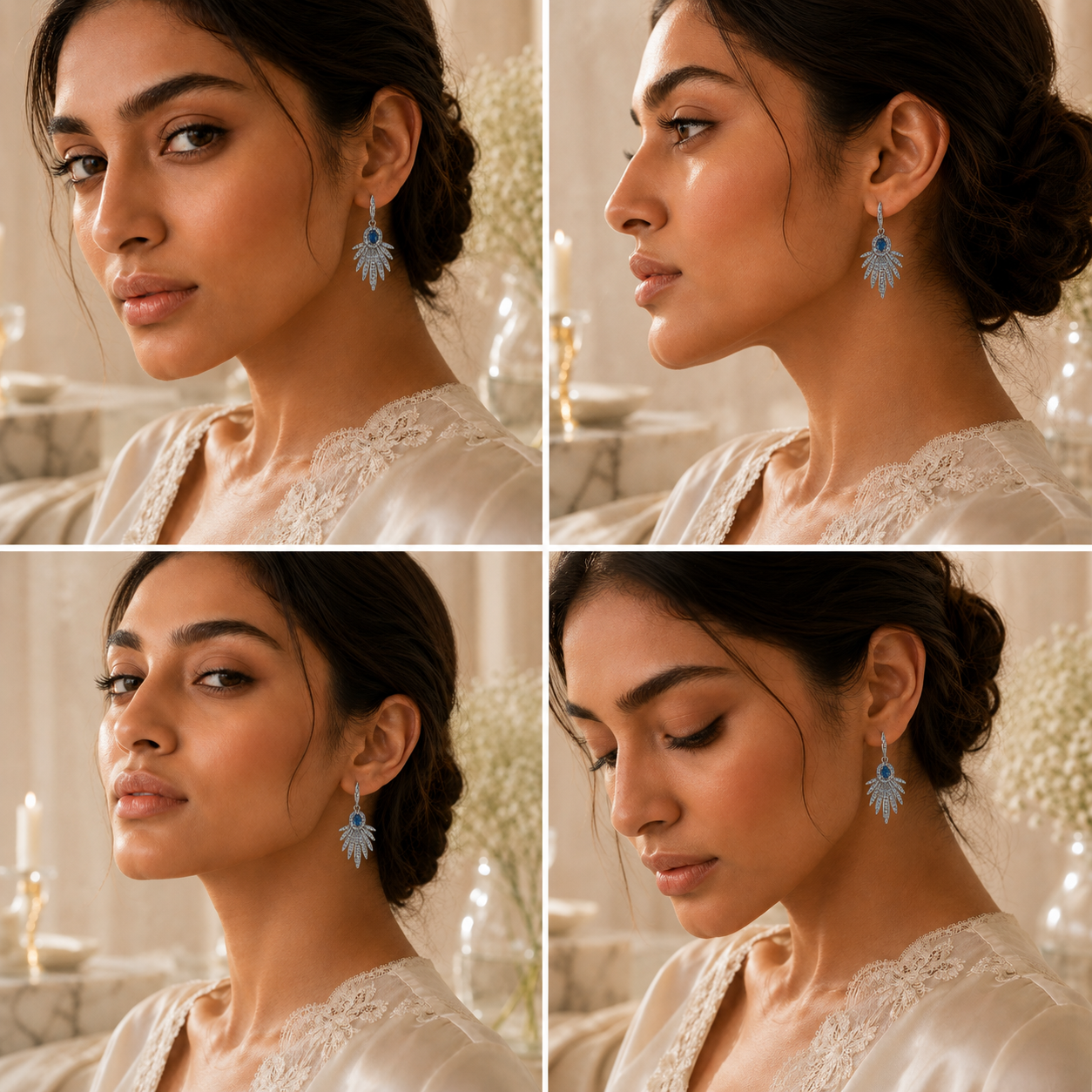 GLOWING SILVER EARRINGS