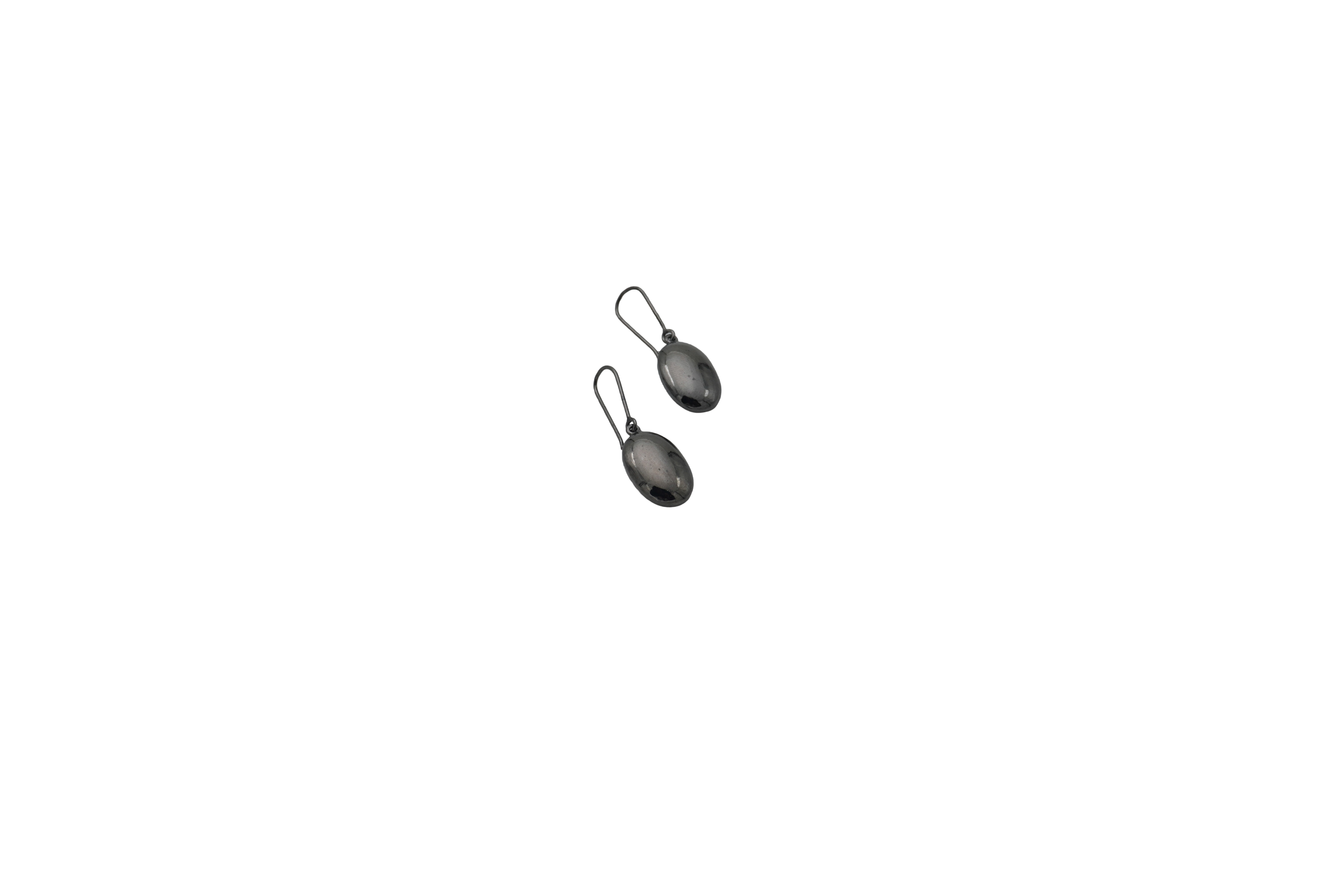 SILVER PEBBLE DROP EARRINGS
