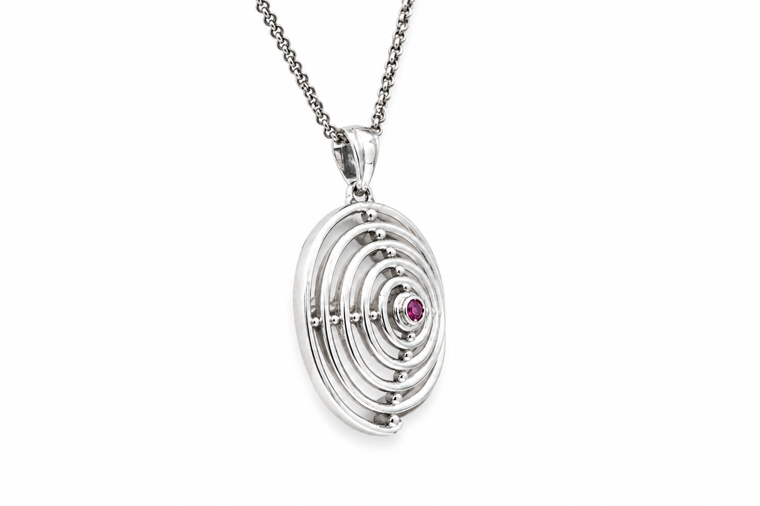 ADORABLE VORTEX SILVER PENDANT