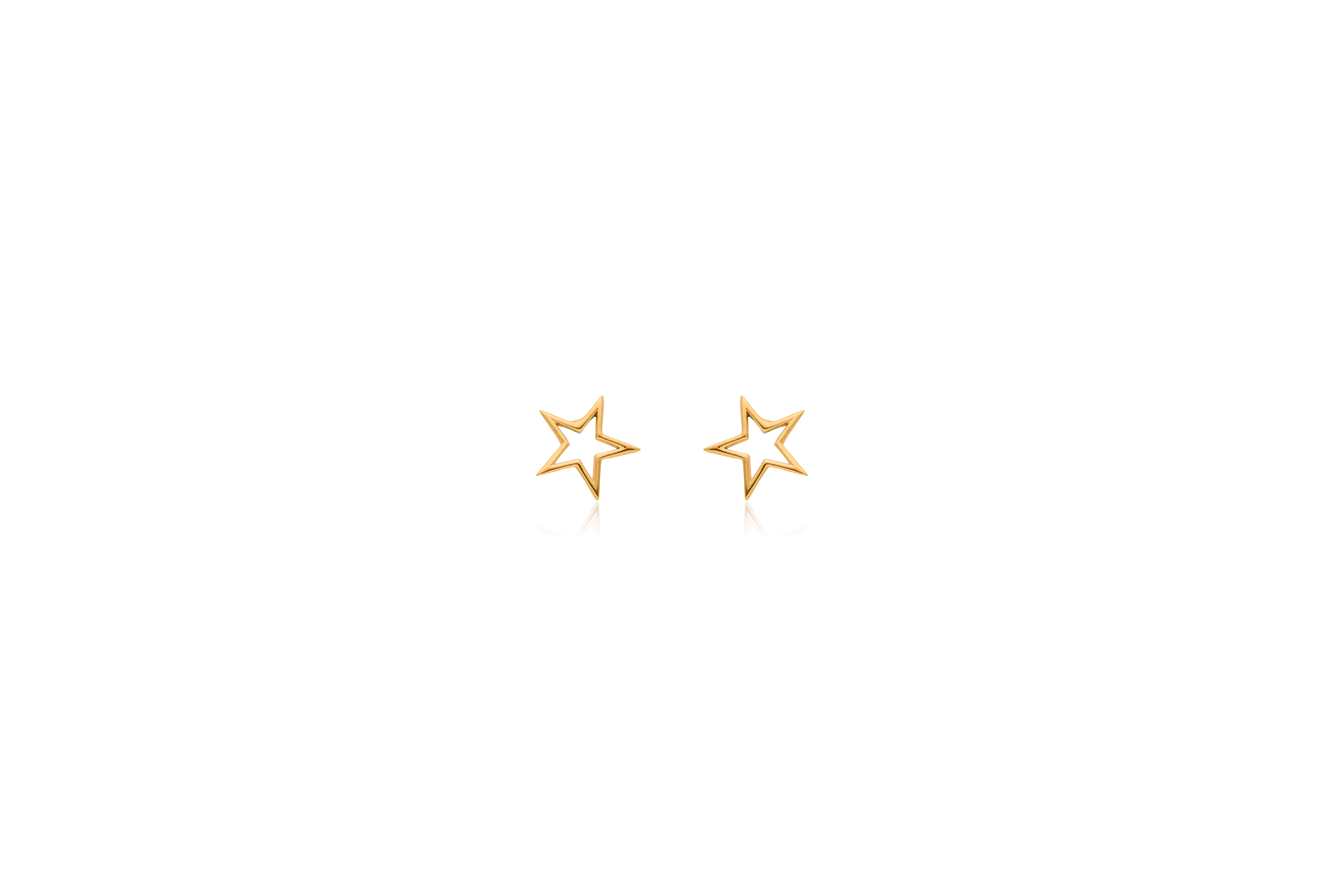 Twinkle frame silver stud earrings – handcrafted silver EARRINGS
