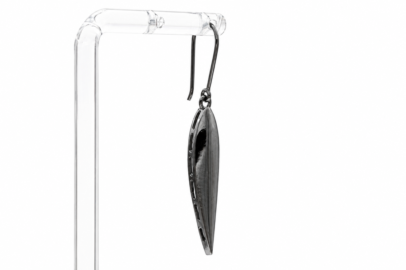 MINIMALIST TEAR-DROP SILVER EARRINGS
