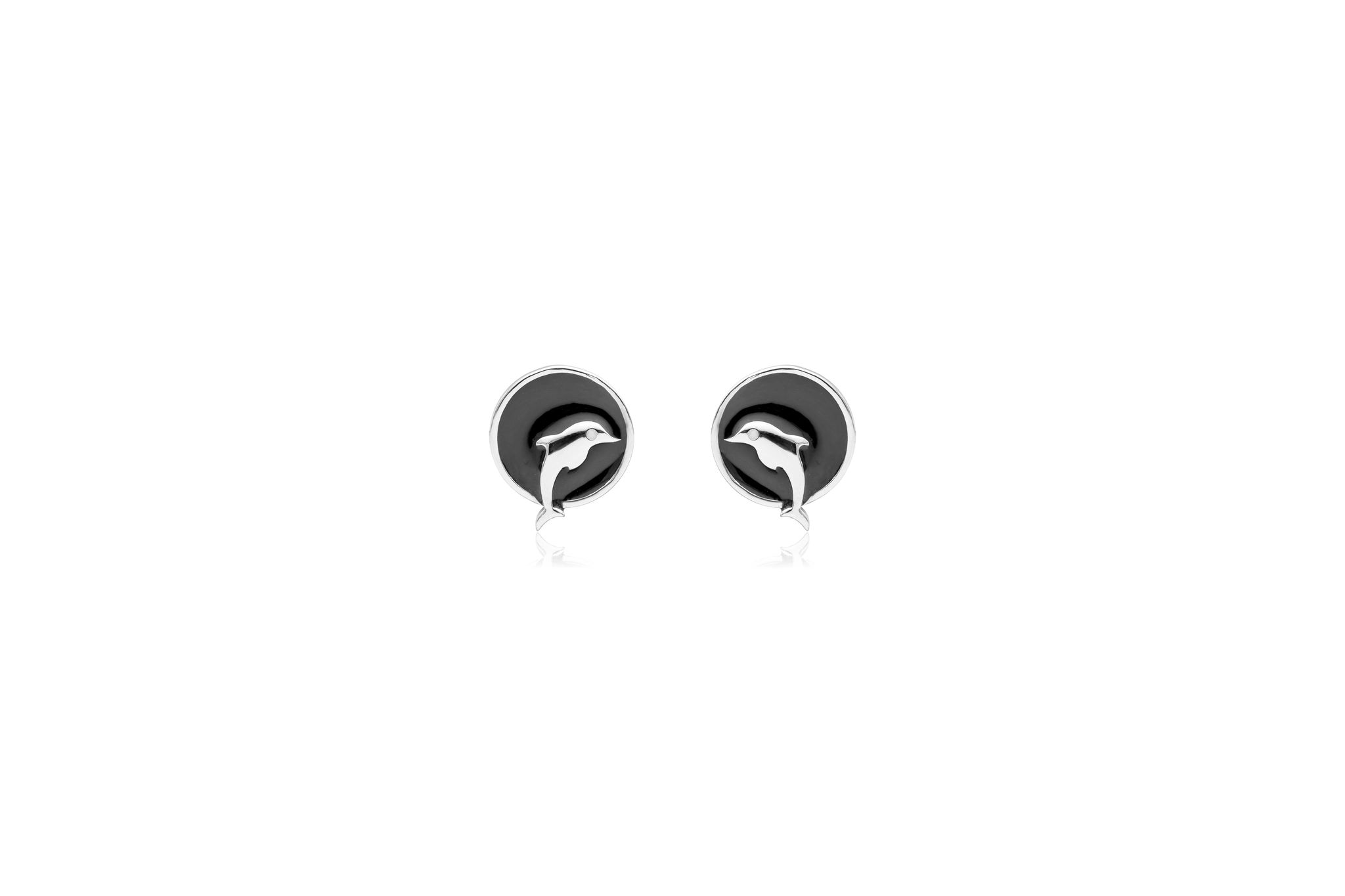 SEA LEAP SILVER EARRINGS