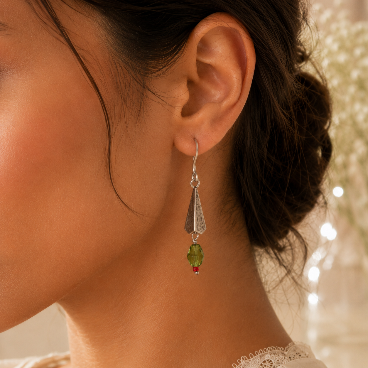 ELITE SILVER DROP EARRINGS