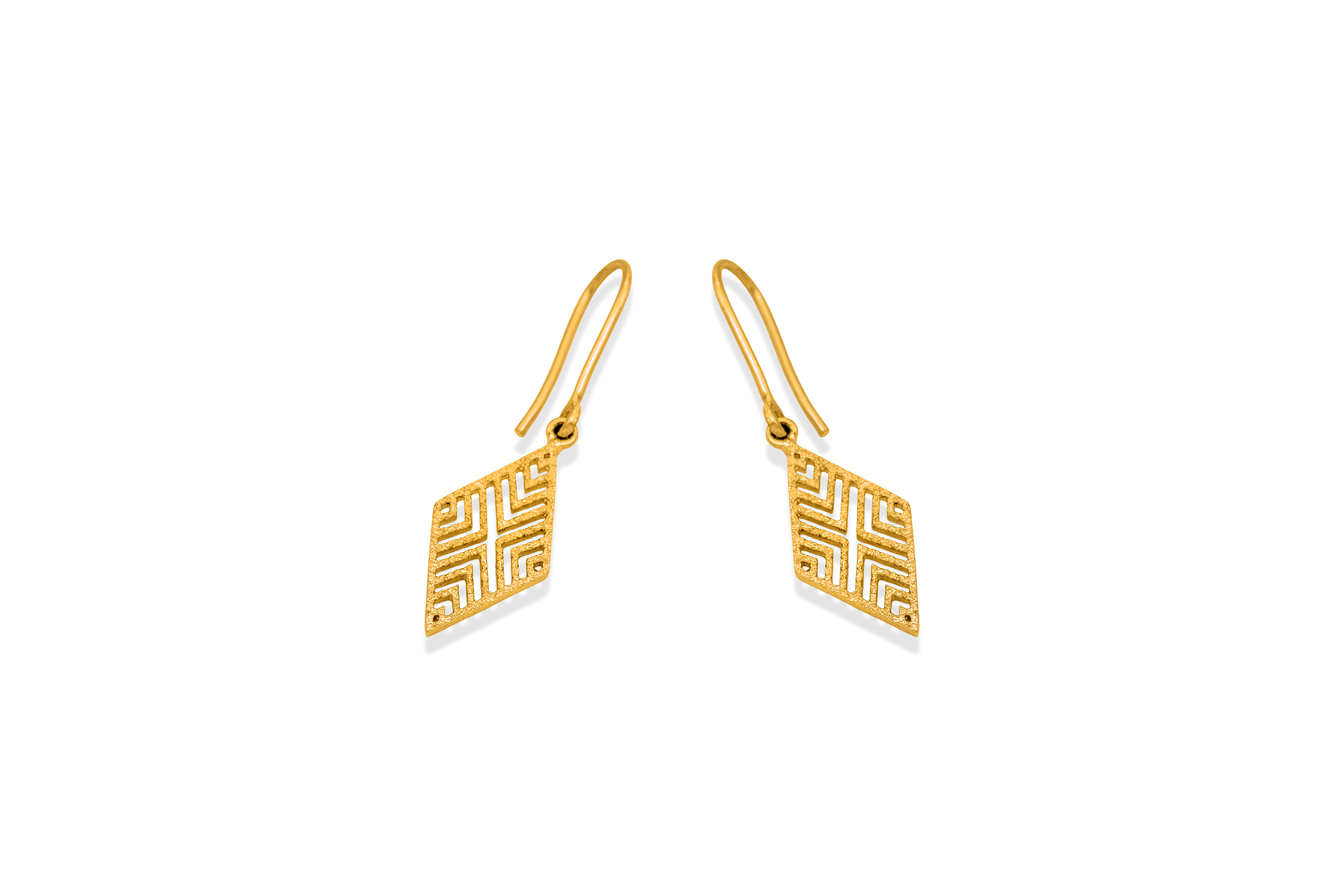 MINIMAL GEOMETRIC SILVER DROP EARRINGS