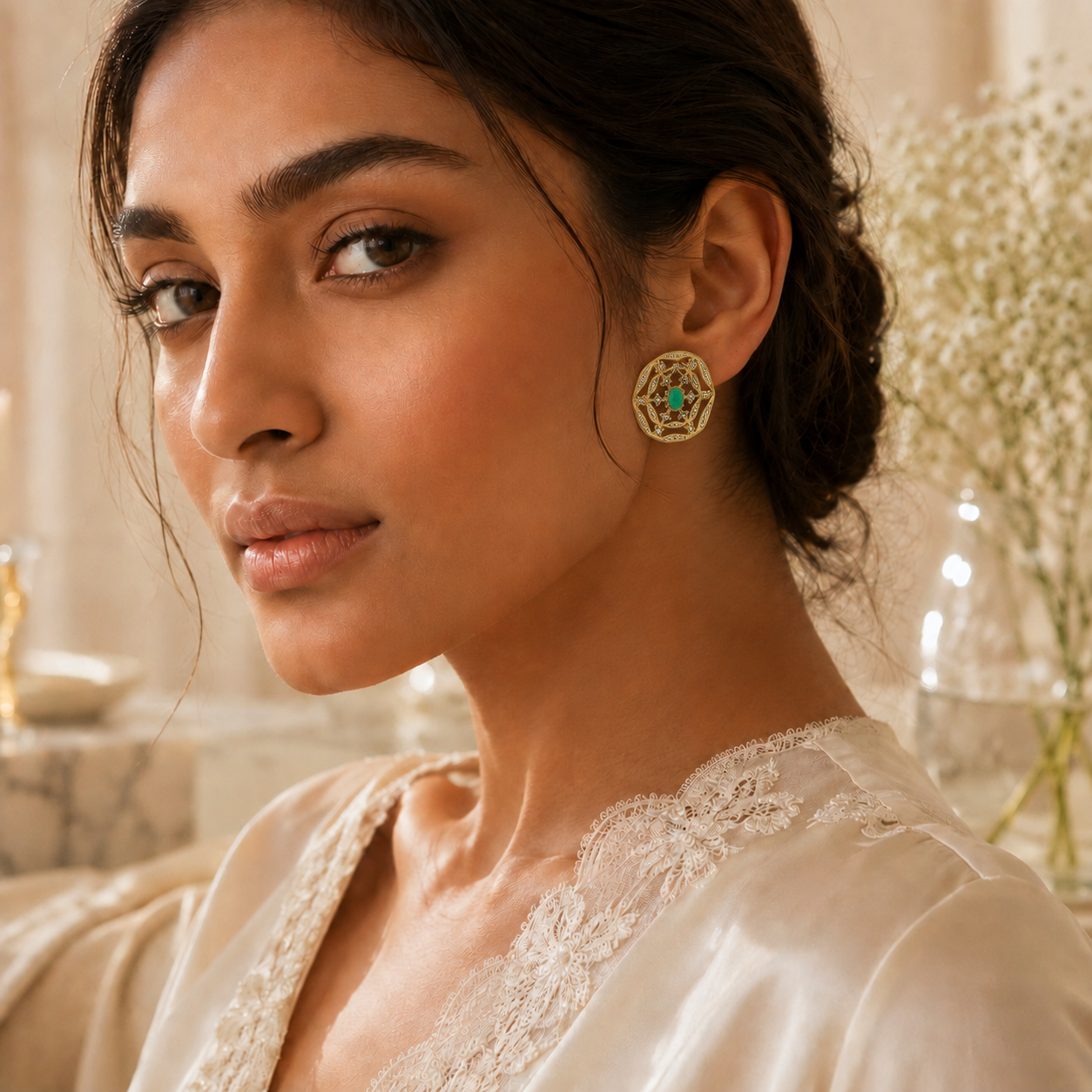 PARTY SPARKLE SILVER EARRINGS
