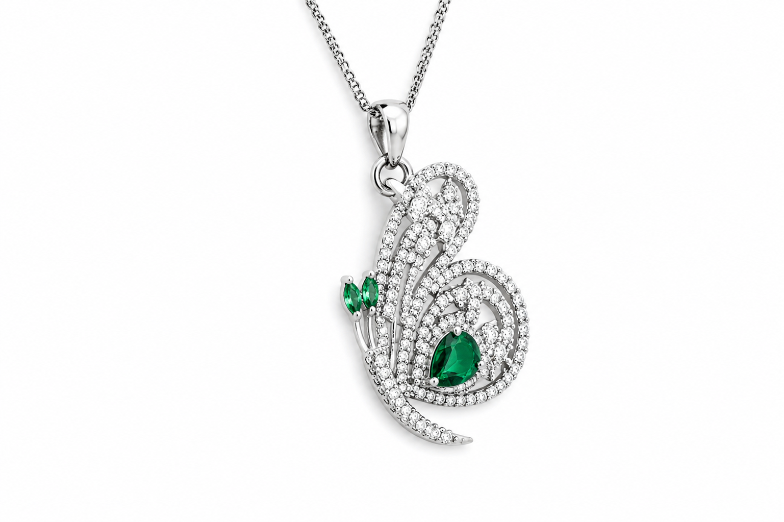 Enchanting Butterfly 92.5 Silver Pendant