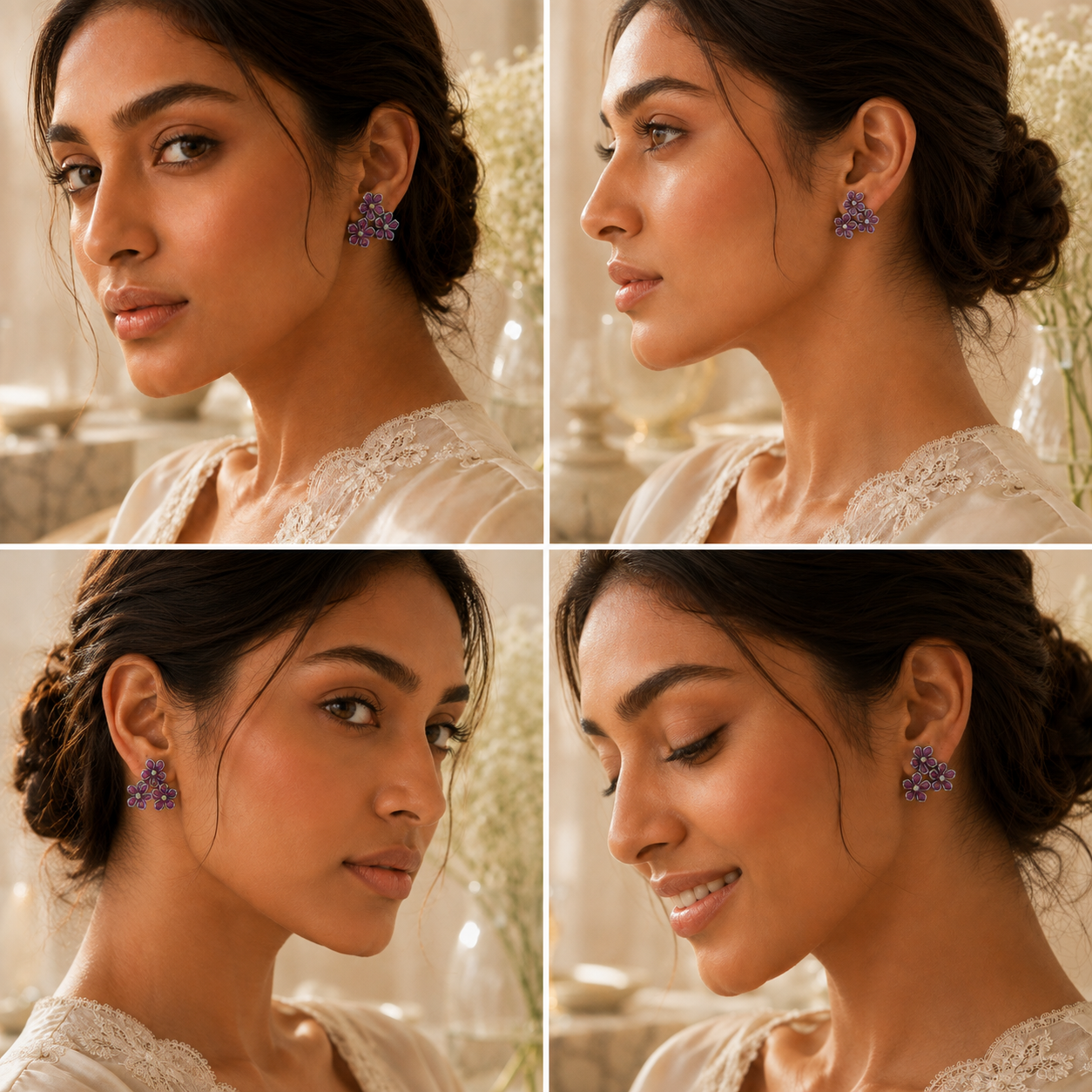 SPRING BLOOM SILVER EARRINGS