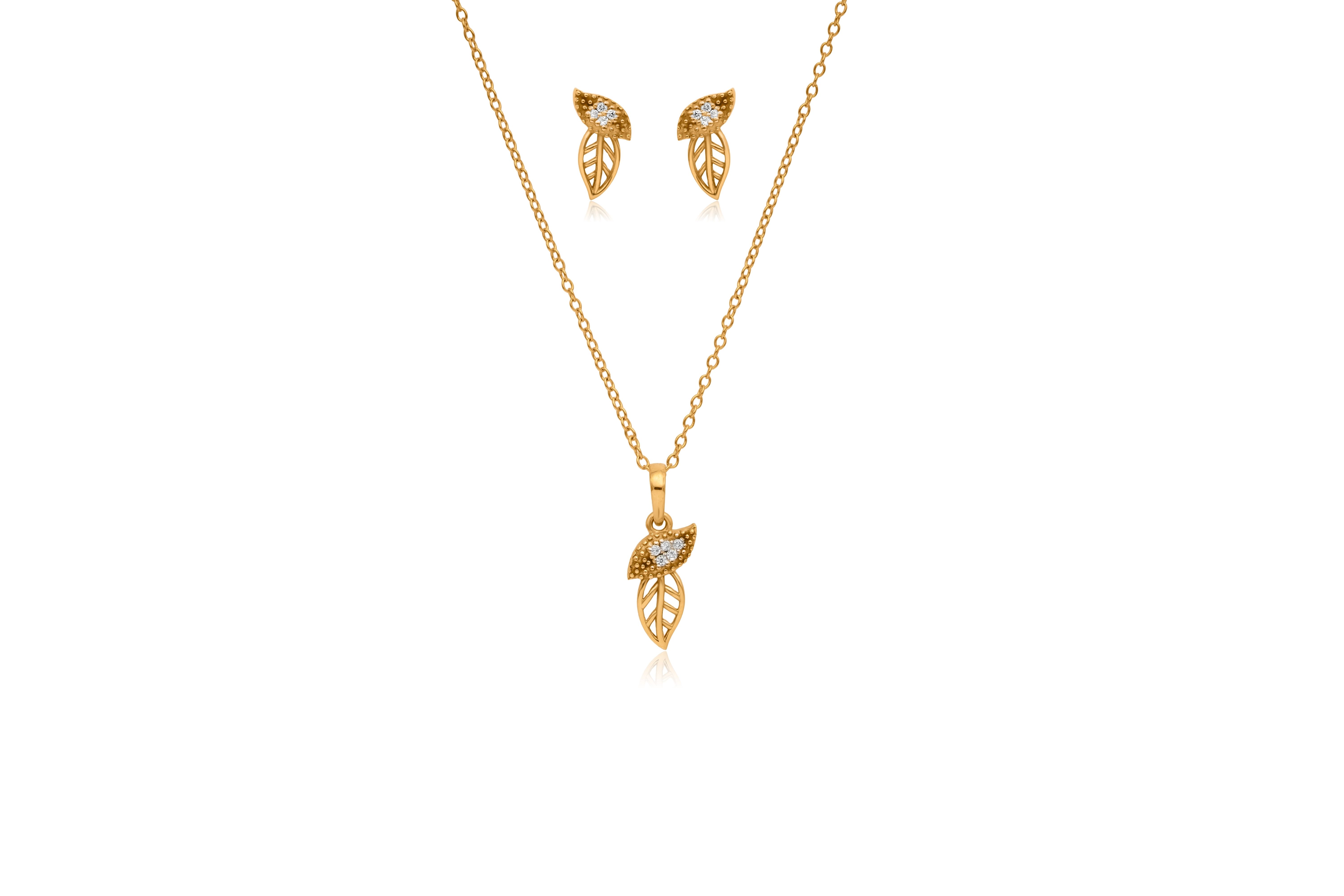 SILKEN VINE SILVER PENDANT SET