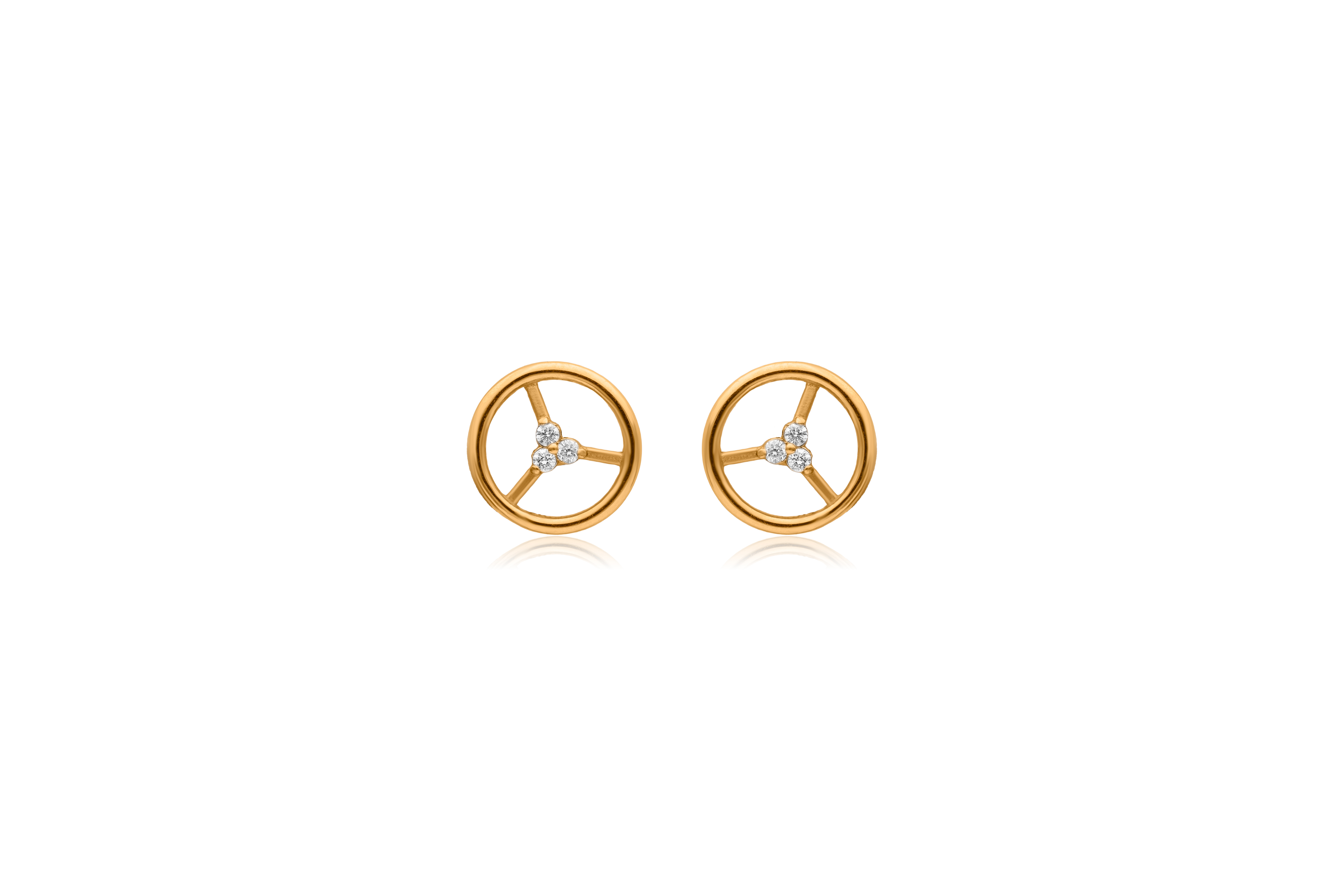 TRINITY CIRCLE SILVER PENDANT SET