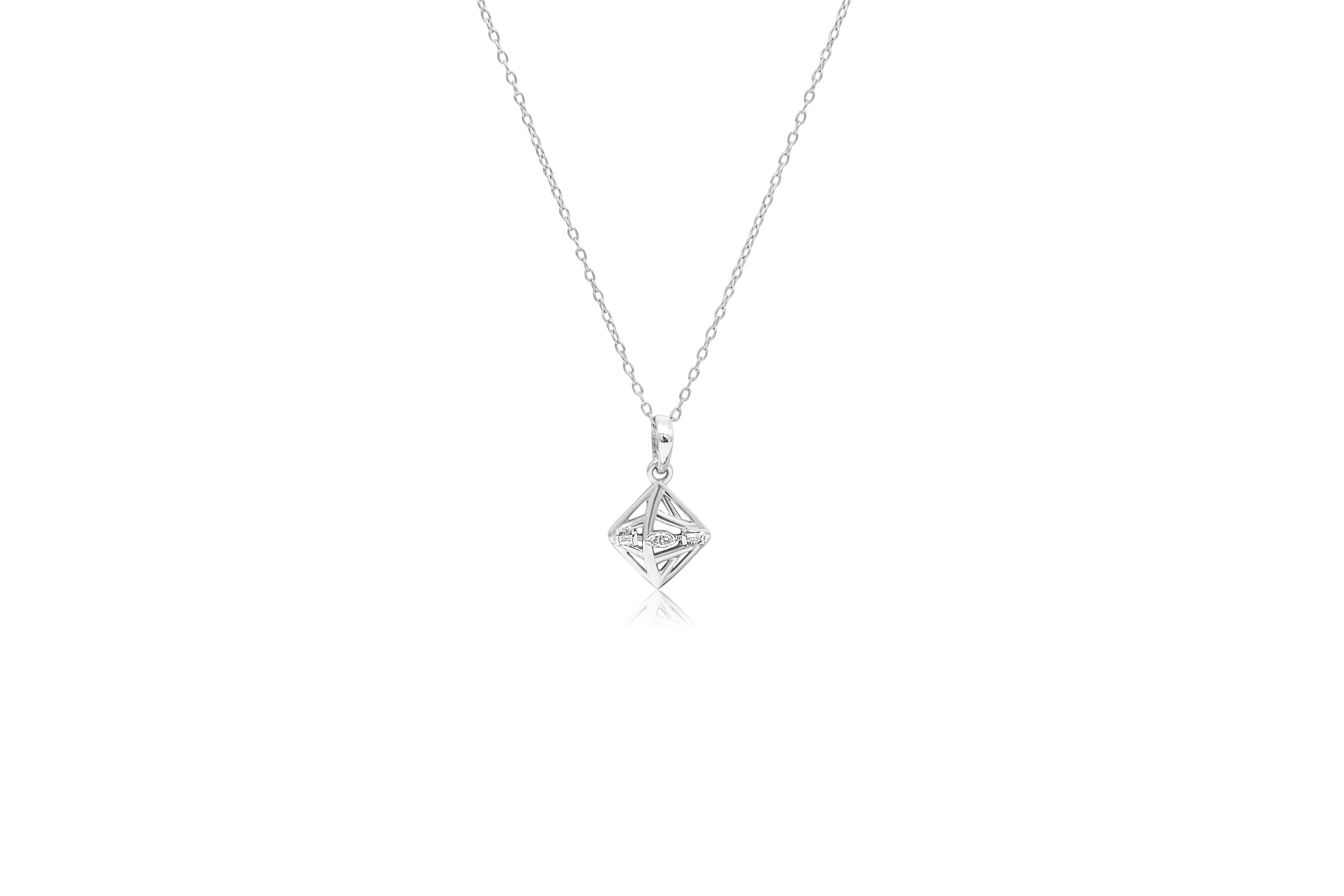 PRISTINE PRISM SILVER PENDANT SET