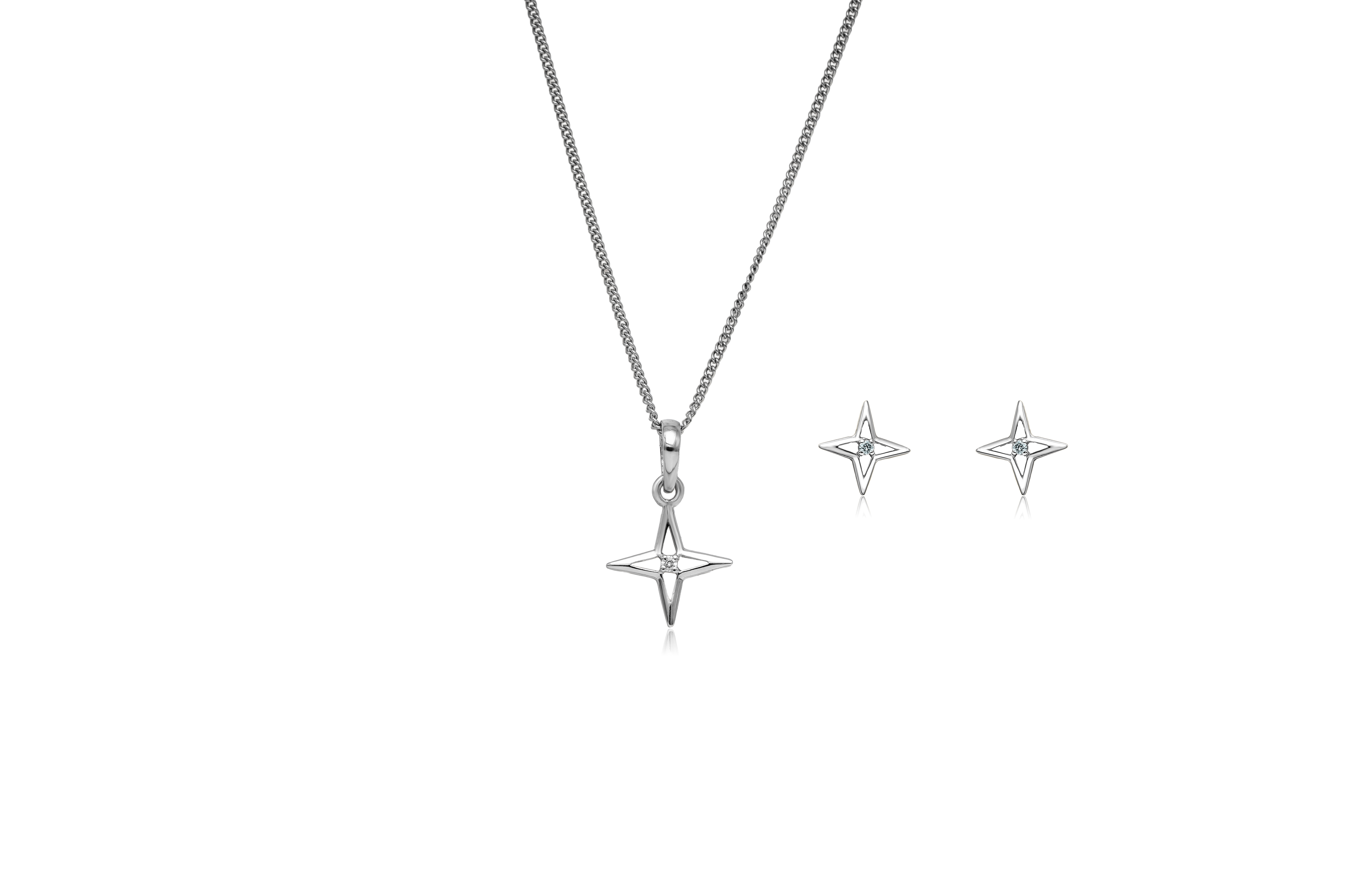 STARLET SILVER PENDANT SET