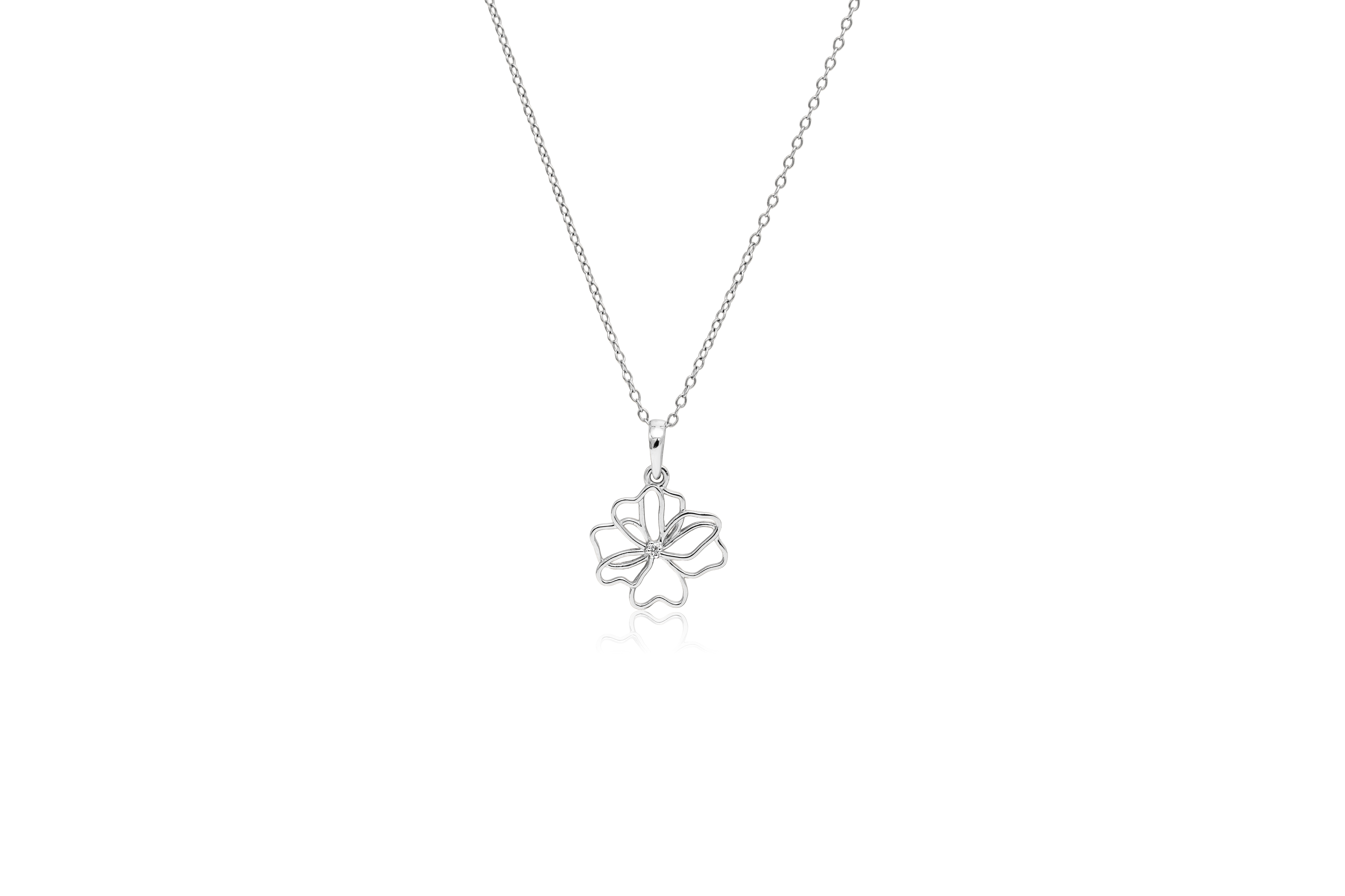 SILVERY GARDEN PENDANT SET