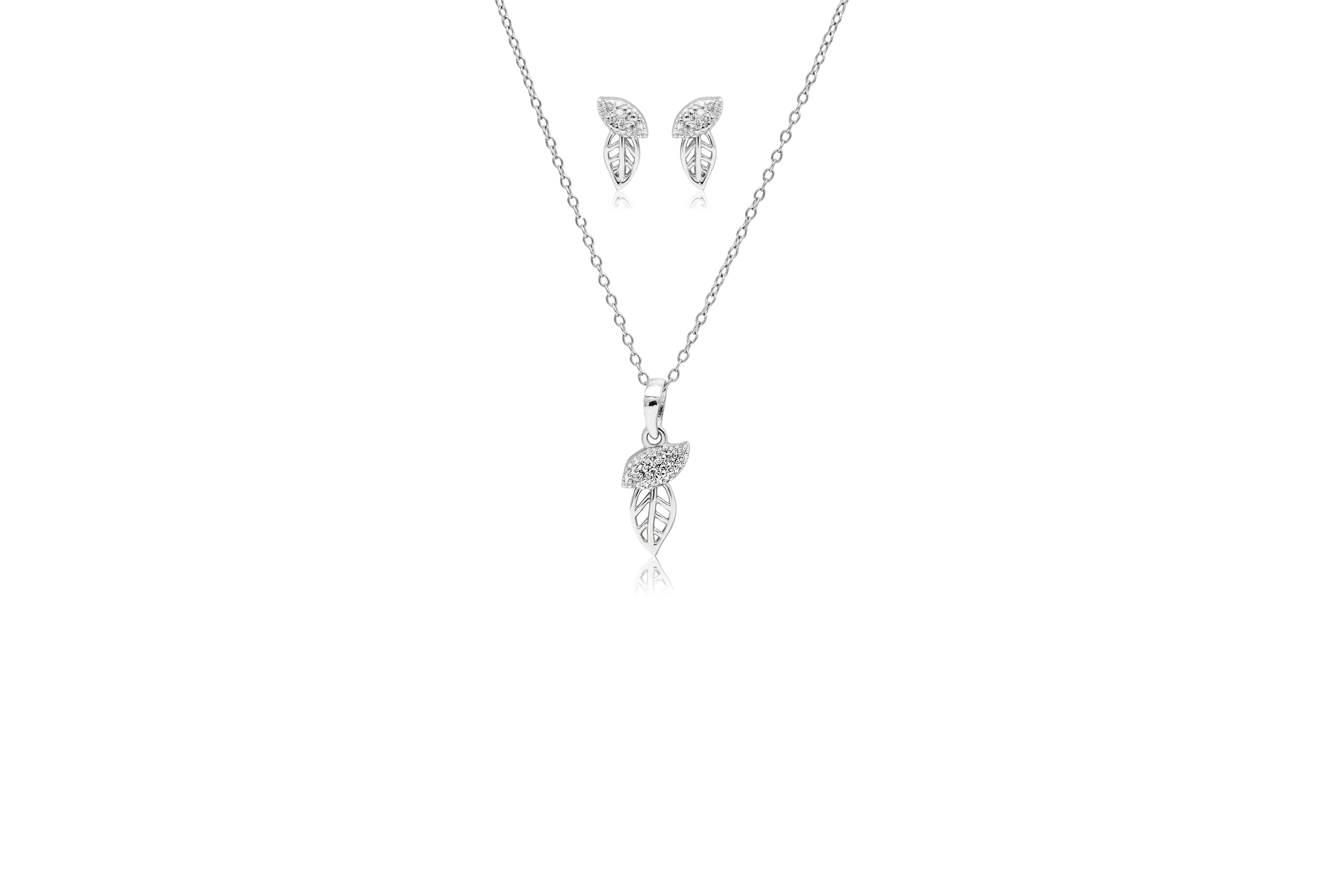 Silken vine silver pendant set – handcrafted silver PENDANTS