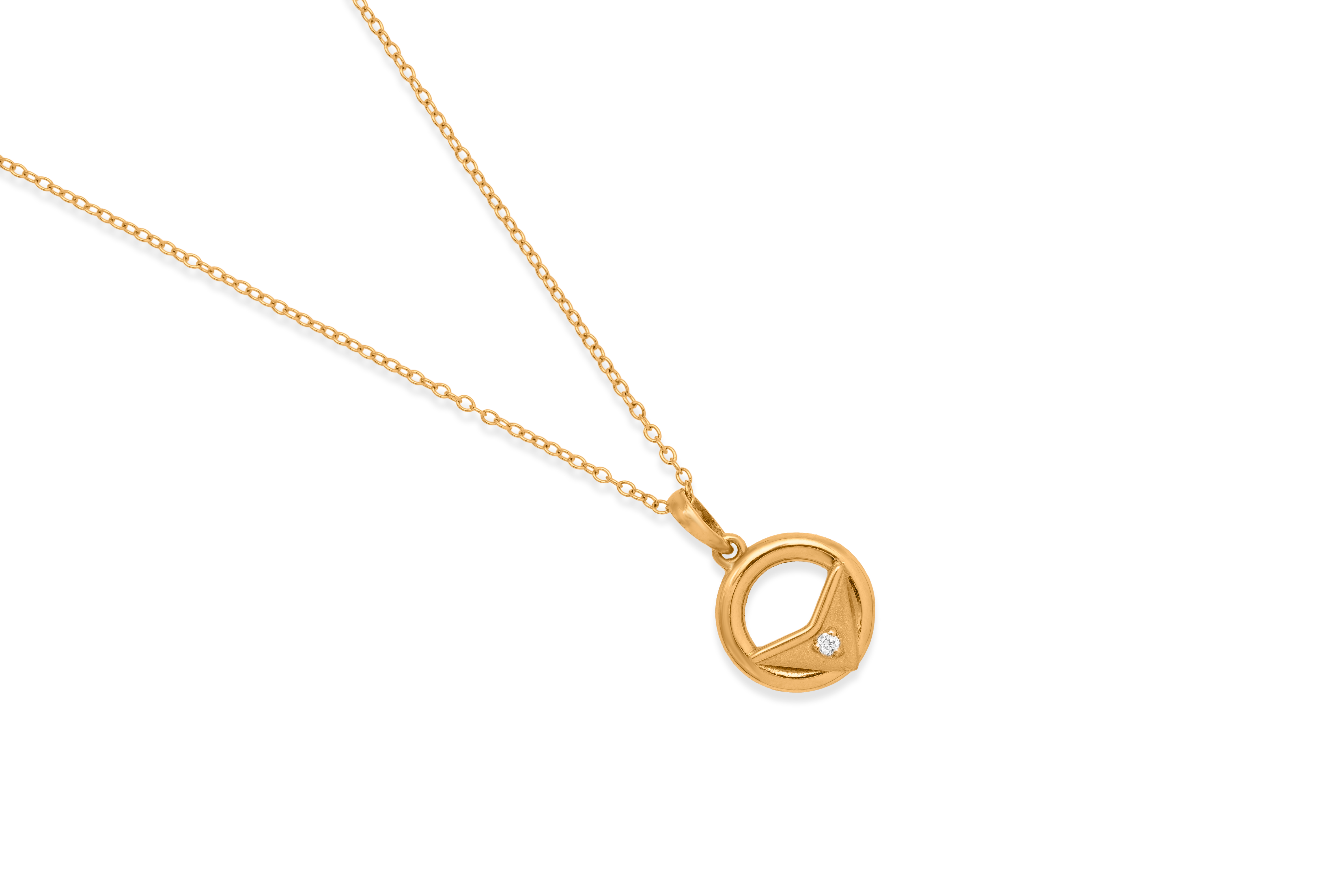 DAINTY HALO SILVER PENDANT SET