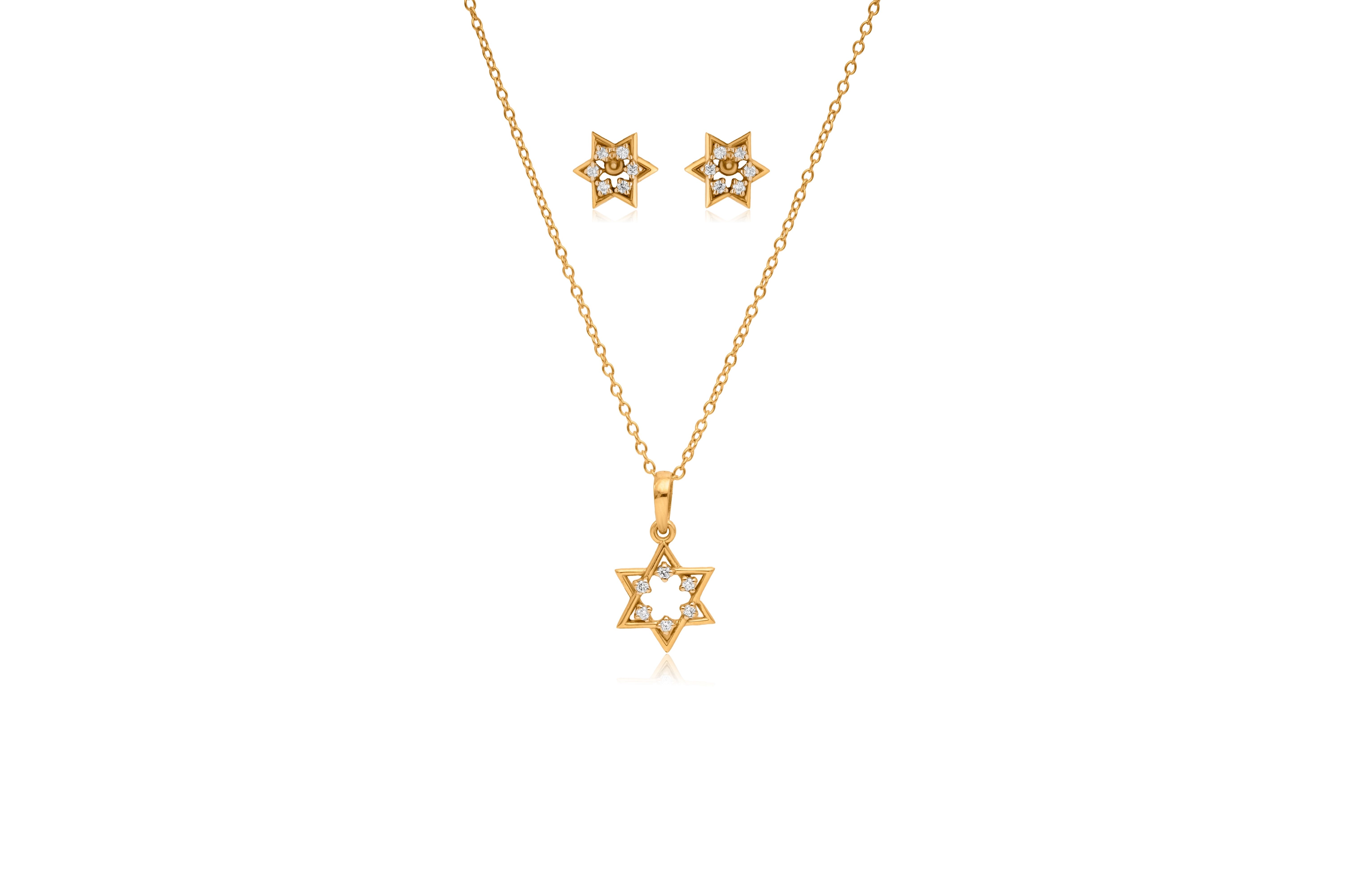 Sirius star silver pendant set – handcrafted silver Pendant Sets